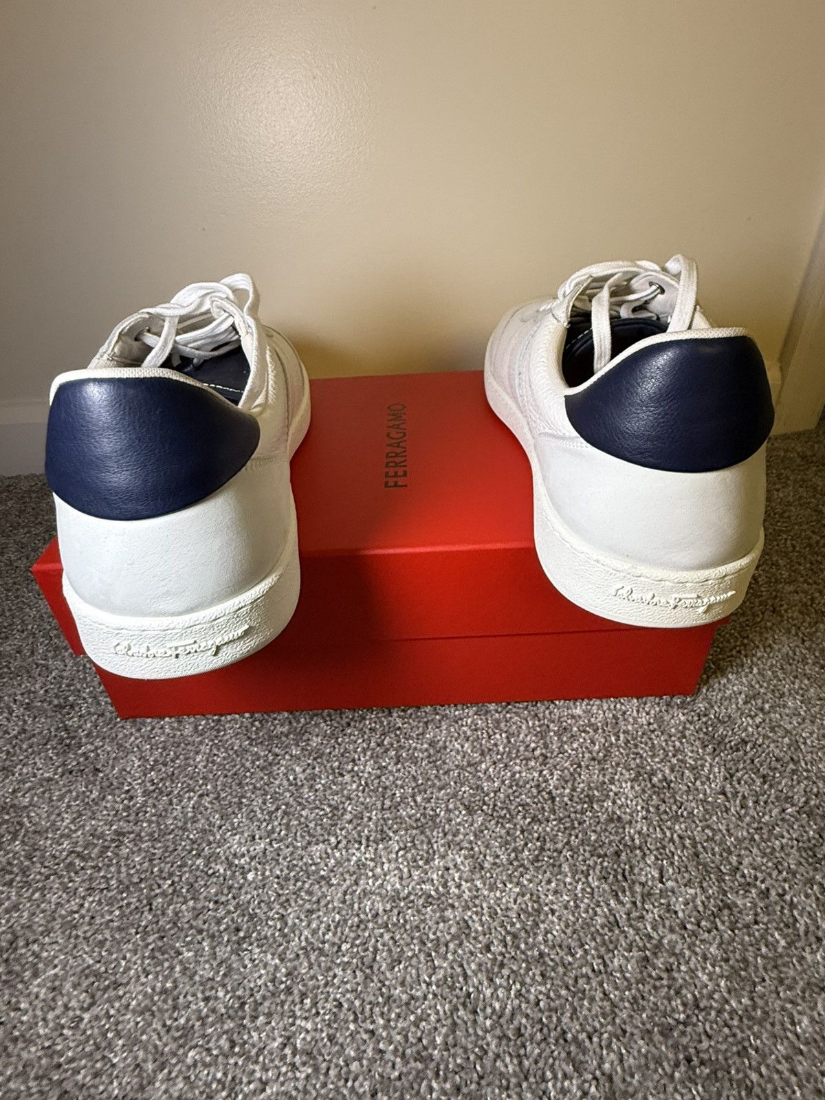 Salvatore Ferragamo Low Top Signature Sneakers Size US 12 / EU 45 - 4 Thumbnail