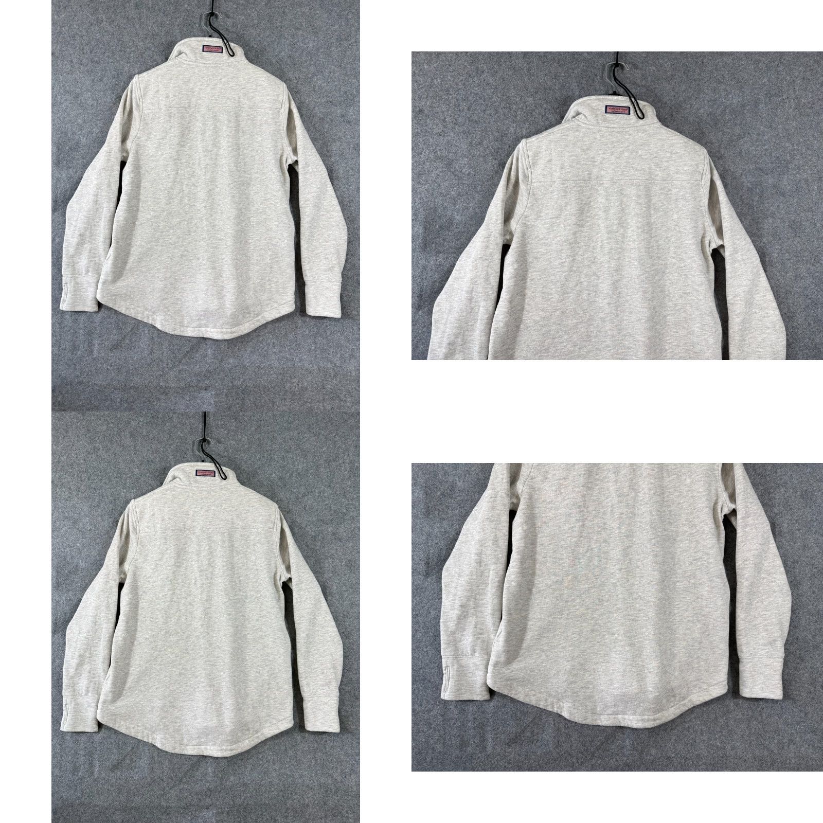 Vineyard Vines Vineyard Vines Sweater Mens S Heather Gray Fleece 1/4 Zip Pullover Mock Neck Logo Shirt Size US S / EU 44-46 / 1 - 8 Thumbnail