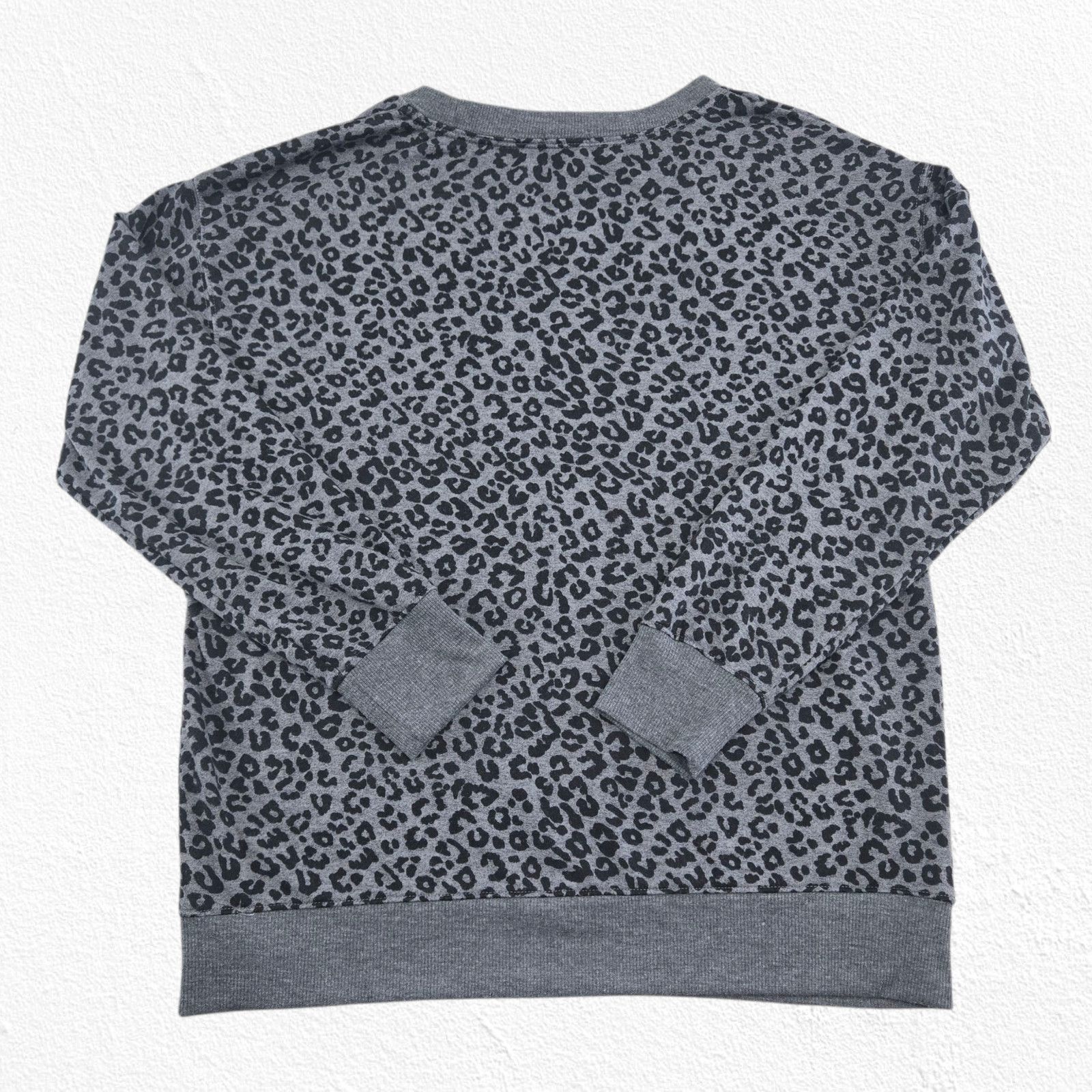Splendid Splendid Leopard Print Gray Pullover Sweatshirt Size Small Size S / US 4 / IT 40 - 10 Thumbnail