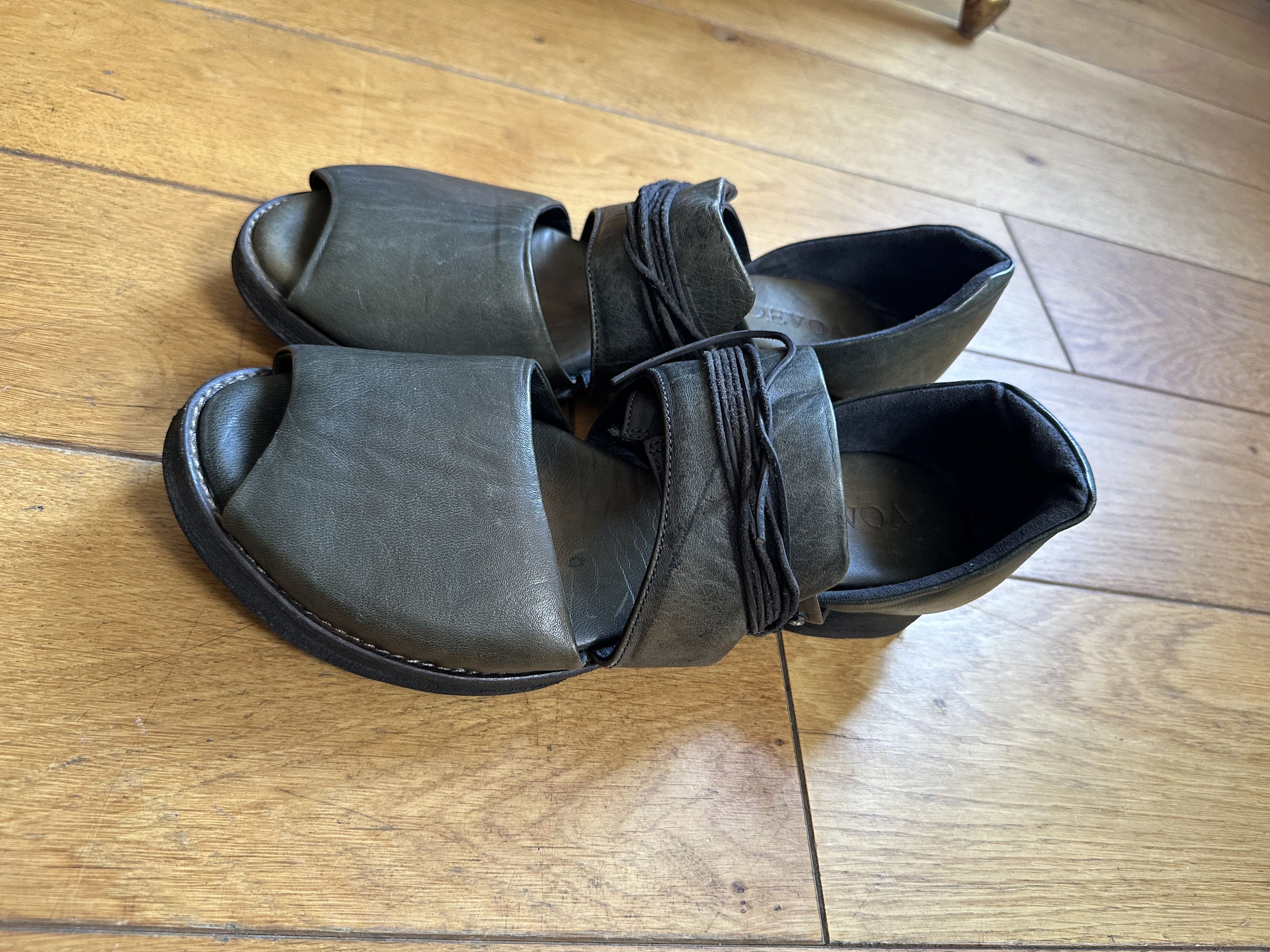 Devoa Guidi Olive Sandals Fits JP 42 Fits US 9-8.5 Size US 9 / EU 42 - 6 Thumbnail