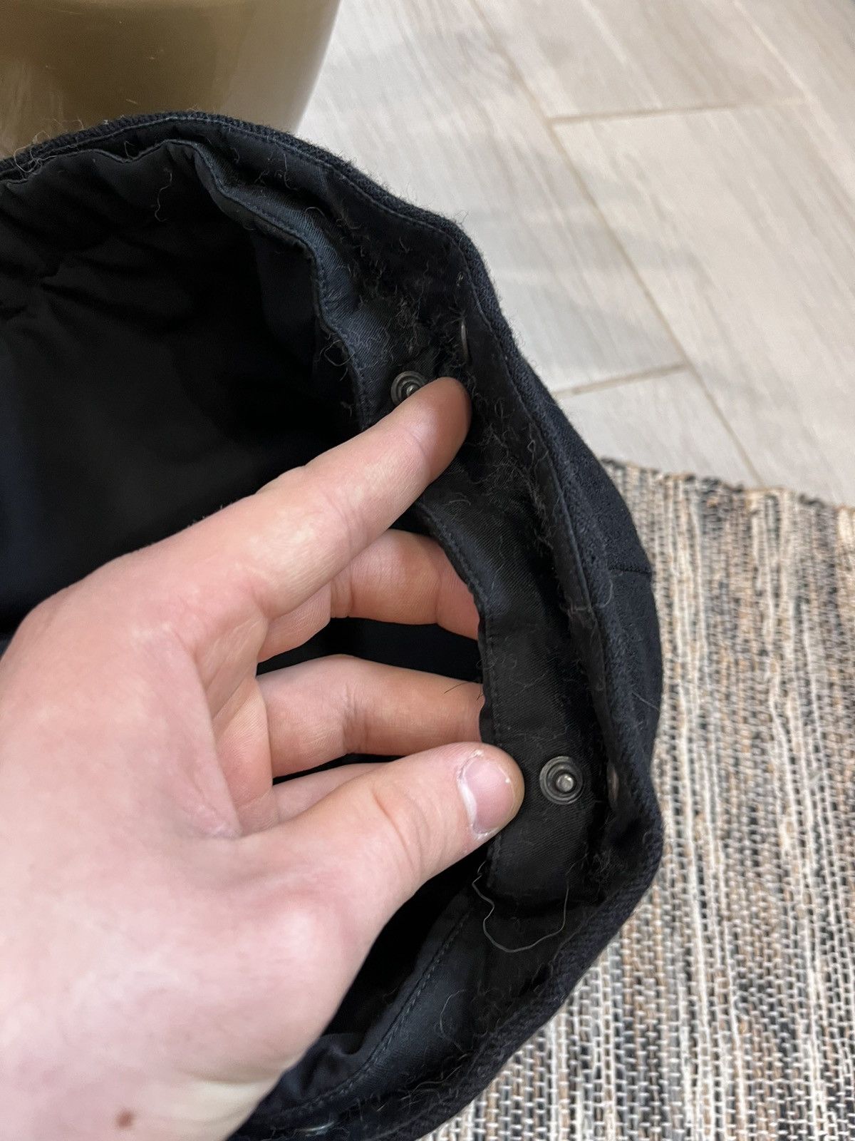 Sandro Sandro Wool Coat Black parka insulated luxury minimalistic Size XS / US 0-2 / IT 36-38 - 10 Thumbnail