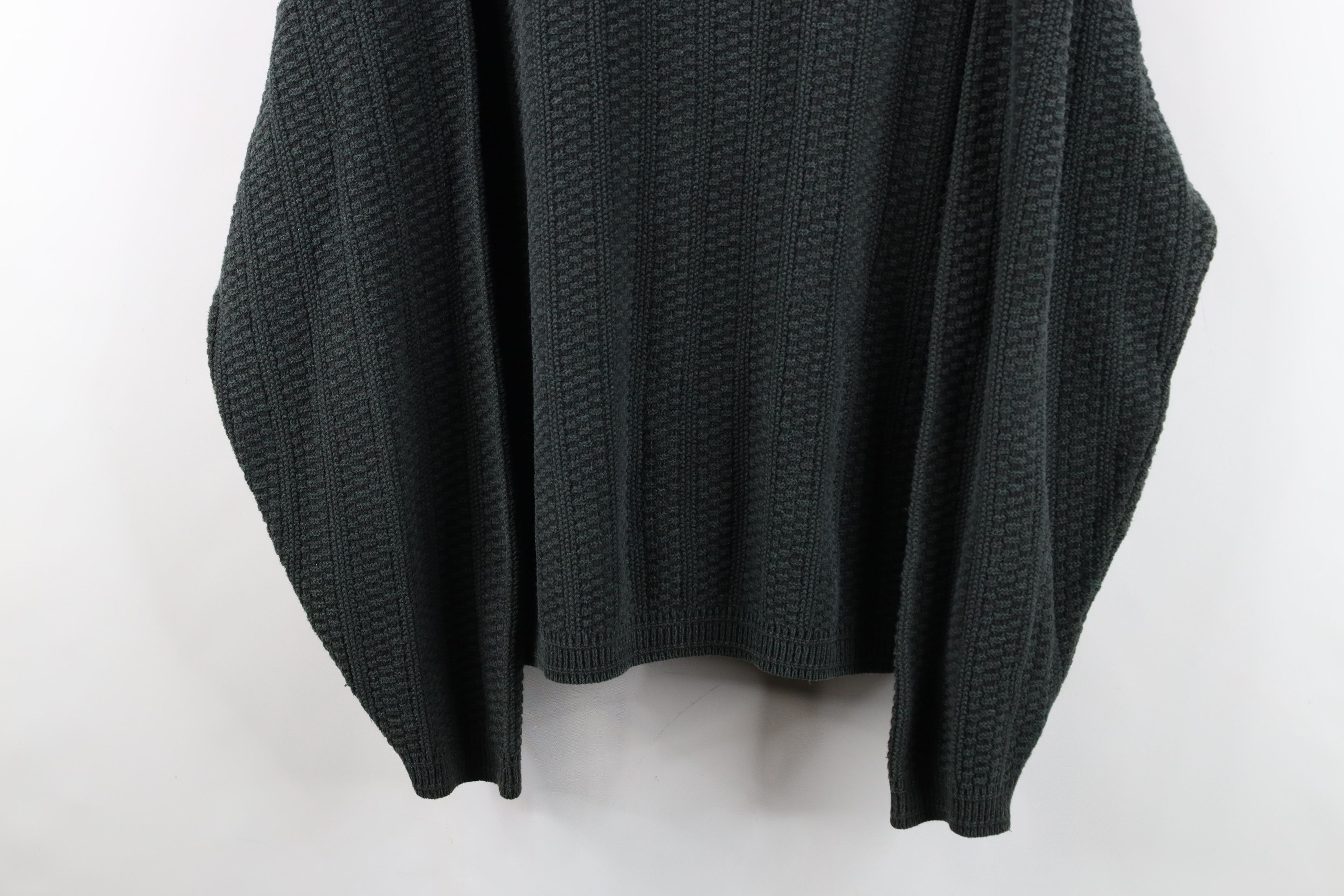 Vintage Vintage 90s Streetwear Textured Knit Sweater Green USA Size US XL / EU 56 / 4 - 3 Thumbnail