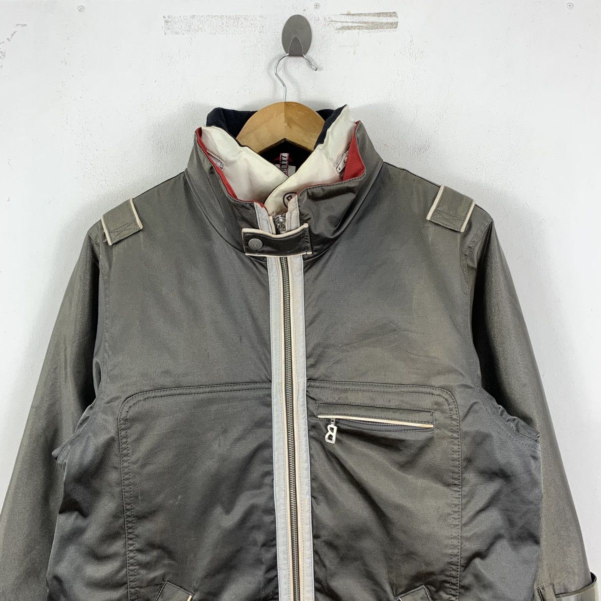 Bogner Vintage BOGNER Multi Pockets Grey Ski Bomber Jacket Size US L / EU 52-54 / 3 - 3 Thumbnail