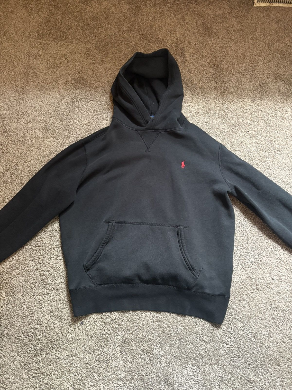 Polo Ralph Lauren VINTAGE BLACK POLO RALPH LAUREN HOODIE Size US M / EU 48-50 / 2 - 1 Thumbnail
