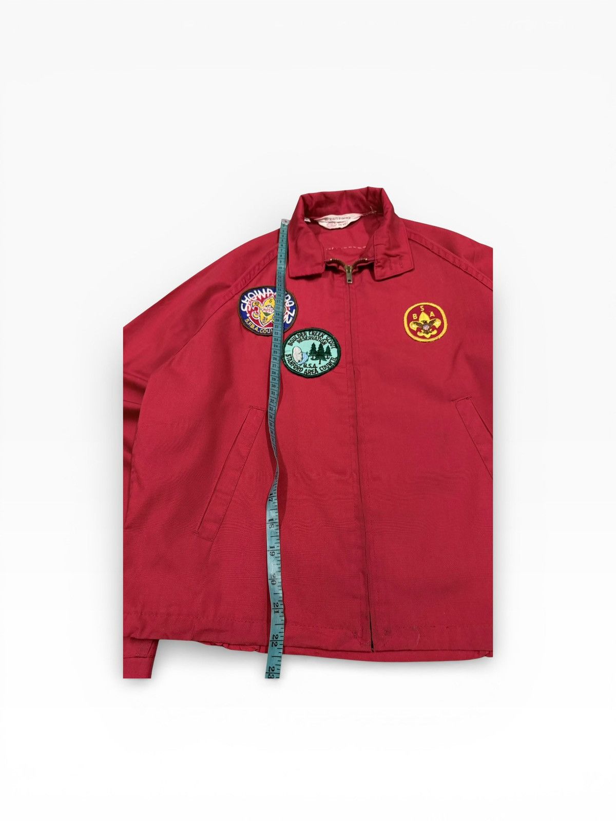 Vintage Vtg💥60’s Boys Scouts of America Patched Cotton Zipper Jacket Size US S / EU 44-46 / 1 - 17 Thumbnail