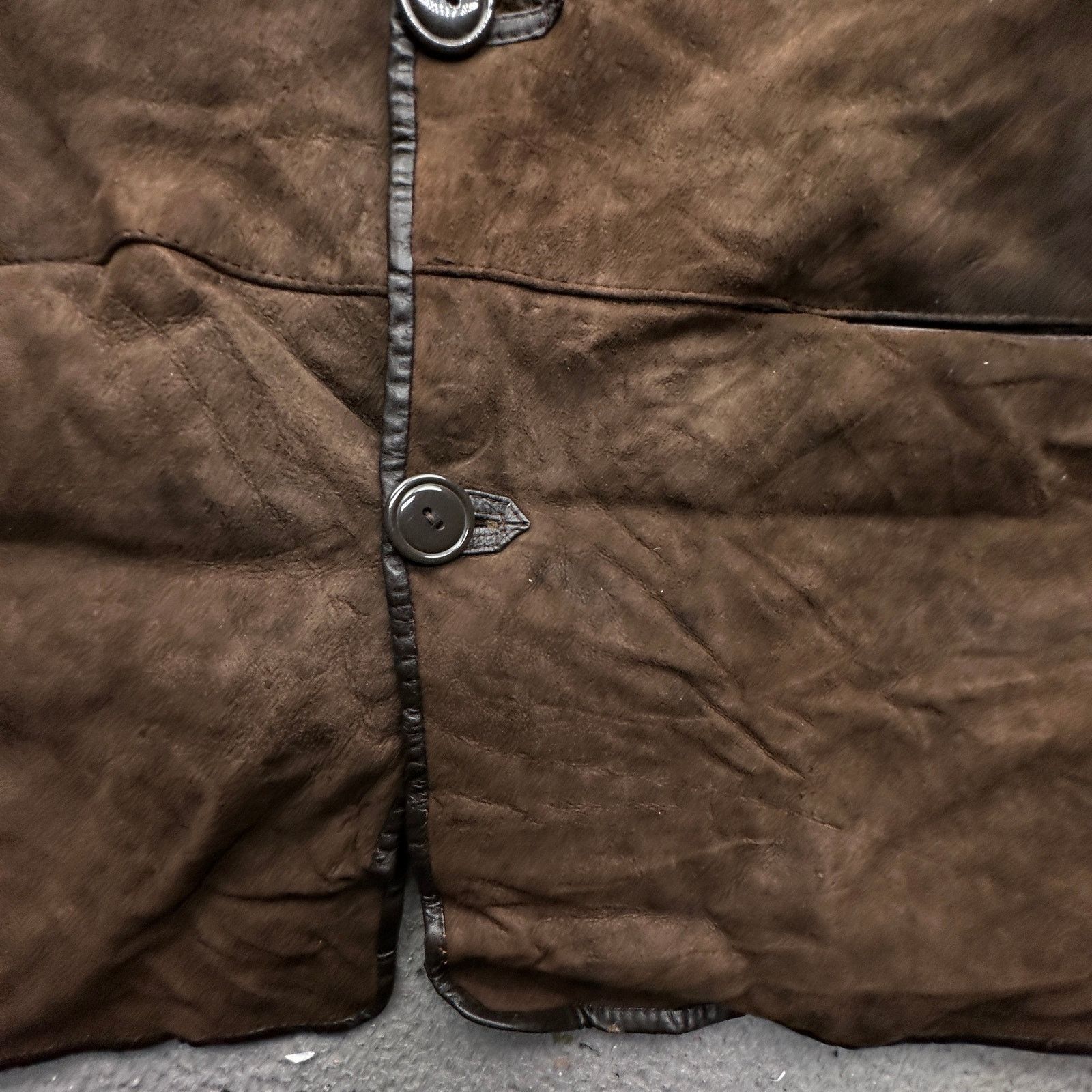 Other Vintage Harlin Shearling Sheepskin Leather Jacket Mens XL Size US XL / EU 56 / 4 - 9 Thumbnail