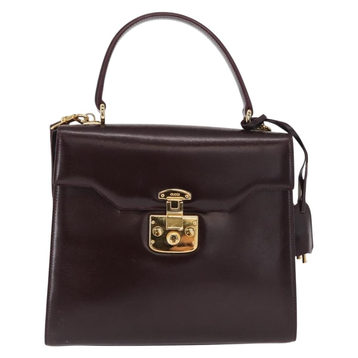 Gucci Gucci Vintage Lady Lock Top Handle Leather Size ONE SIZE - 1 Thumbnail