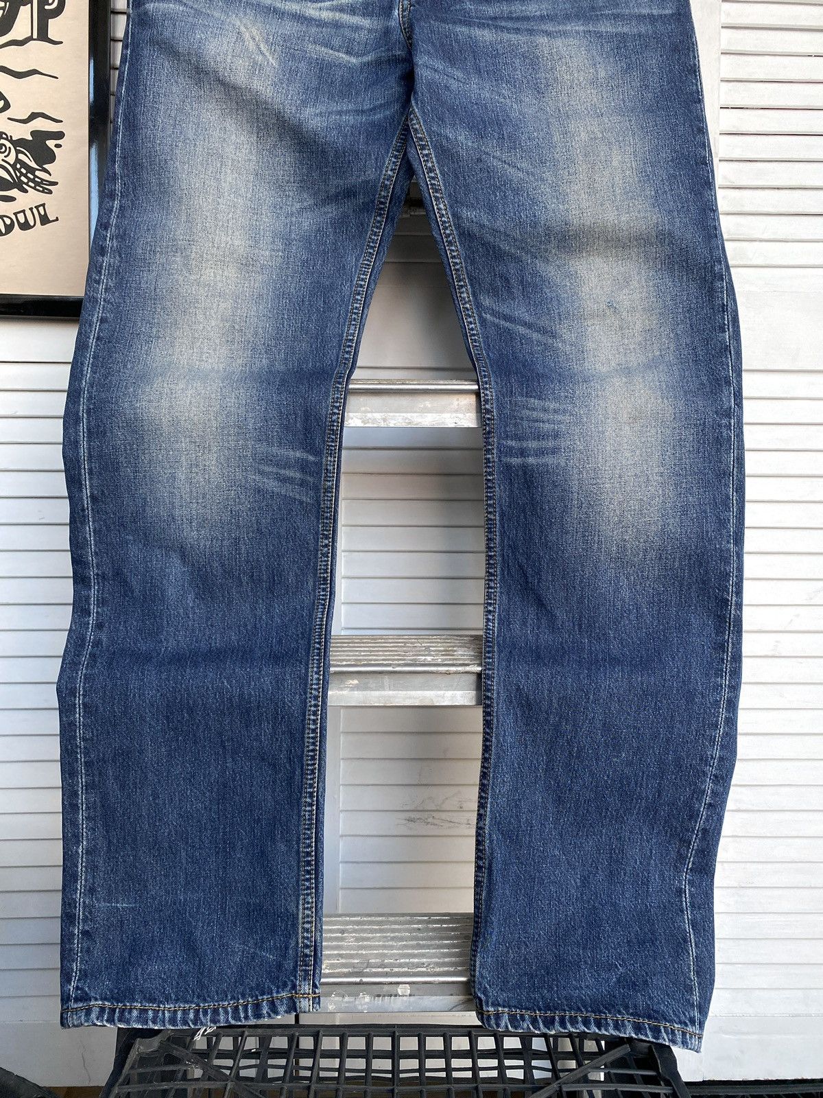 Carhartt × Vintage Carhartt Wip Texas Pants Faded Denim Jeans Vintage Style Size US 33 - 4 Thumbnail