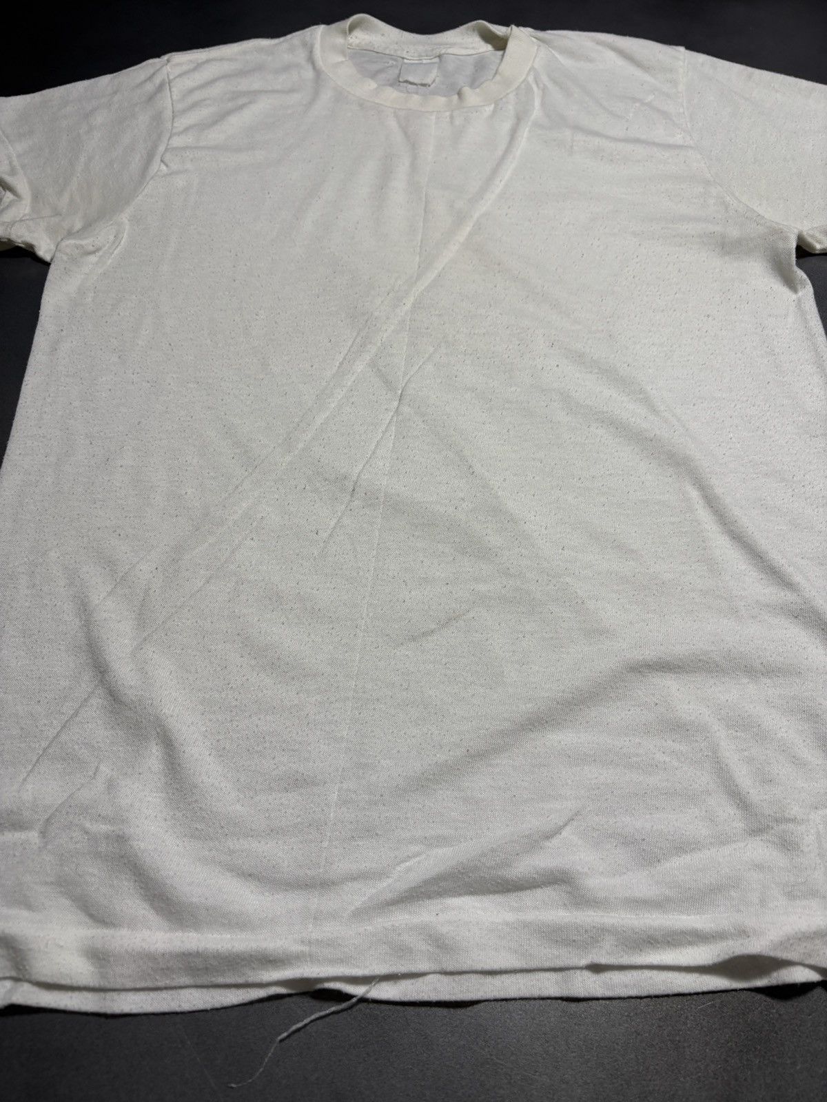 Vintage Vintage Blank Tee 1980s White T-Shirt Made in USA Thin Small Size US S / EU 44-46 / 1 - 14 Thumbnail
