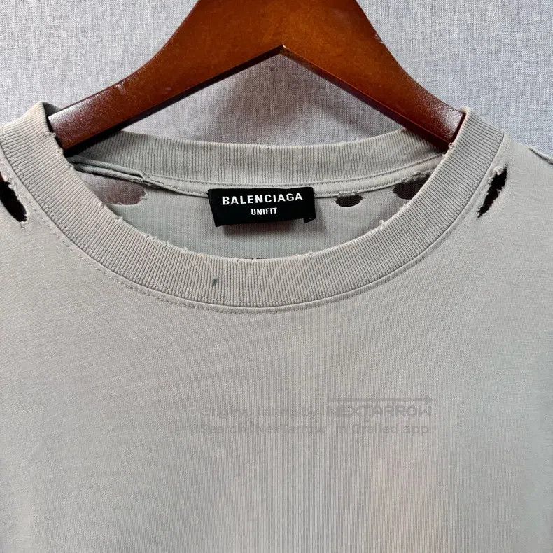 Balenciaga Balenciaga Faded Destruction Short Sleeve T-Shirt - Grey Size US XS / EU 42 / 0 - 4 Thumbnail