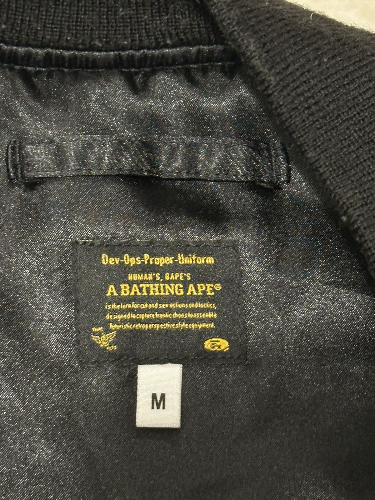 Bape BAPE Front Facing Shark MA1 Bomber Flight Jacket Size US M / EU 48-50 / 2 - 3 Thumbnail