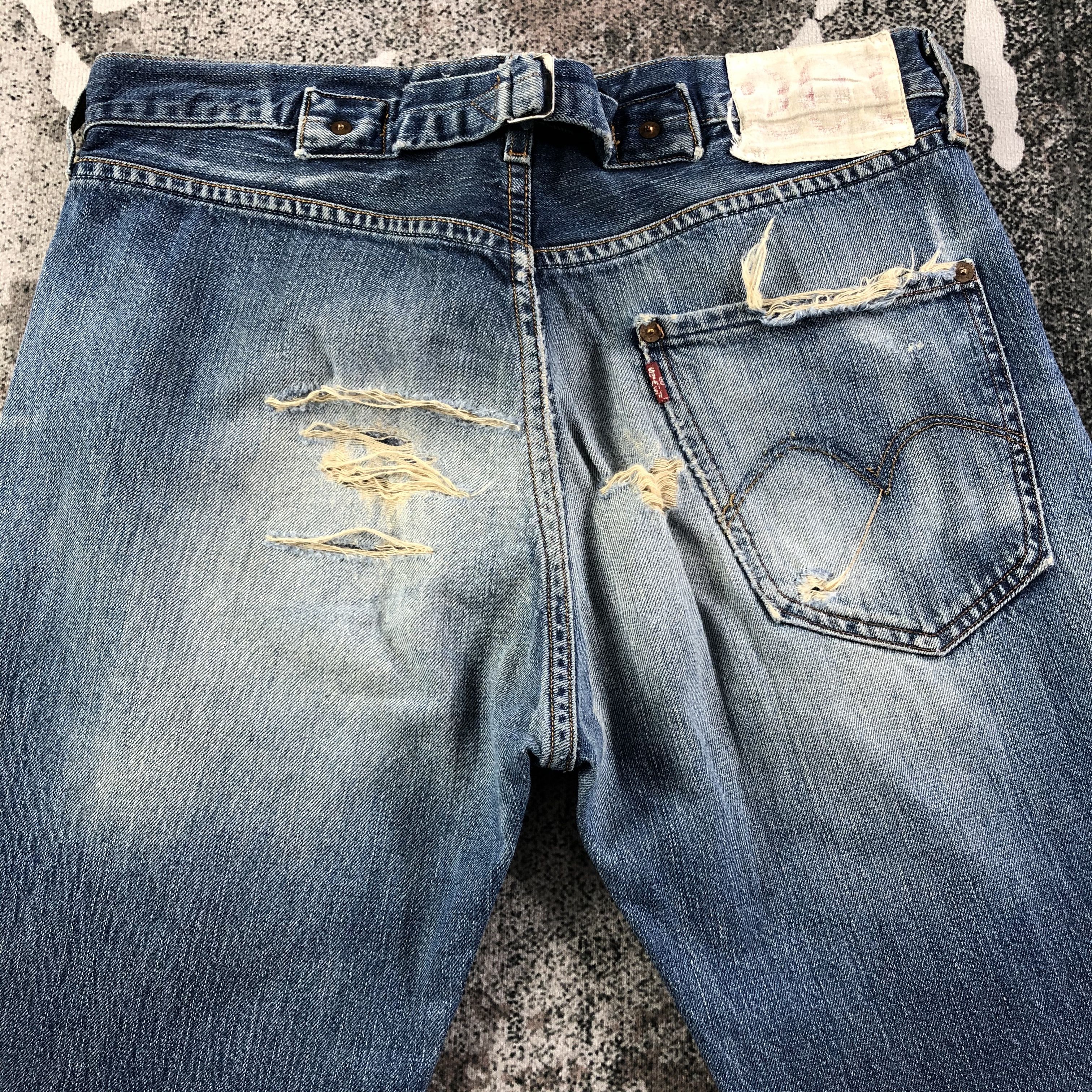Levi's Vintage Levis 201 Jeans Dirty Distressed Denim KJ1900 Size US 32 / EU 48 - 4 Thumbnail