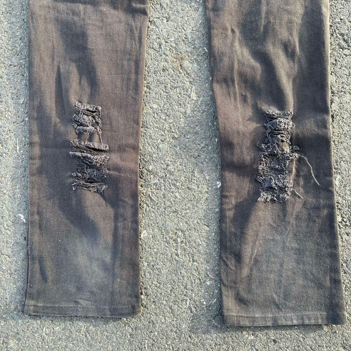 Japanese Brand CHIP CLIP Street Distressed Slim Jeans Size US 32 / EU 48 - 5 Thumbnail
