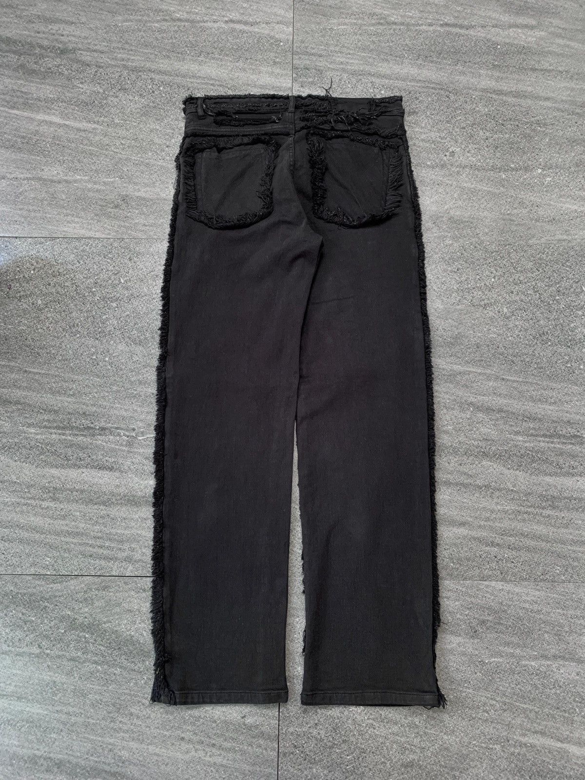 PPFM FREE TAX! Distressed Unfinished Seam Denim Jeans - 32” Size US 32 / EU 48 - 6 Thumbnail