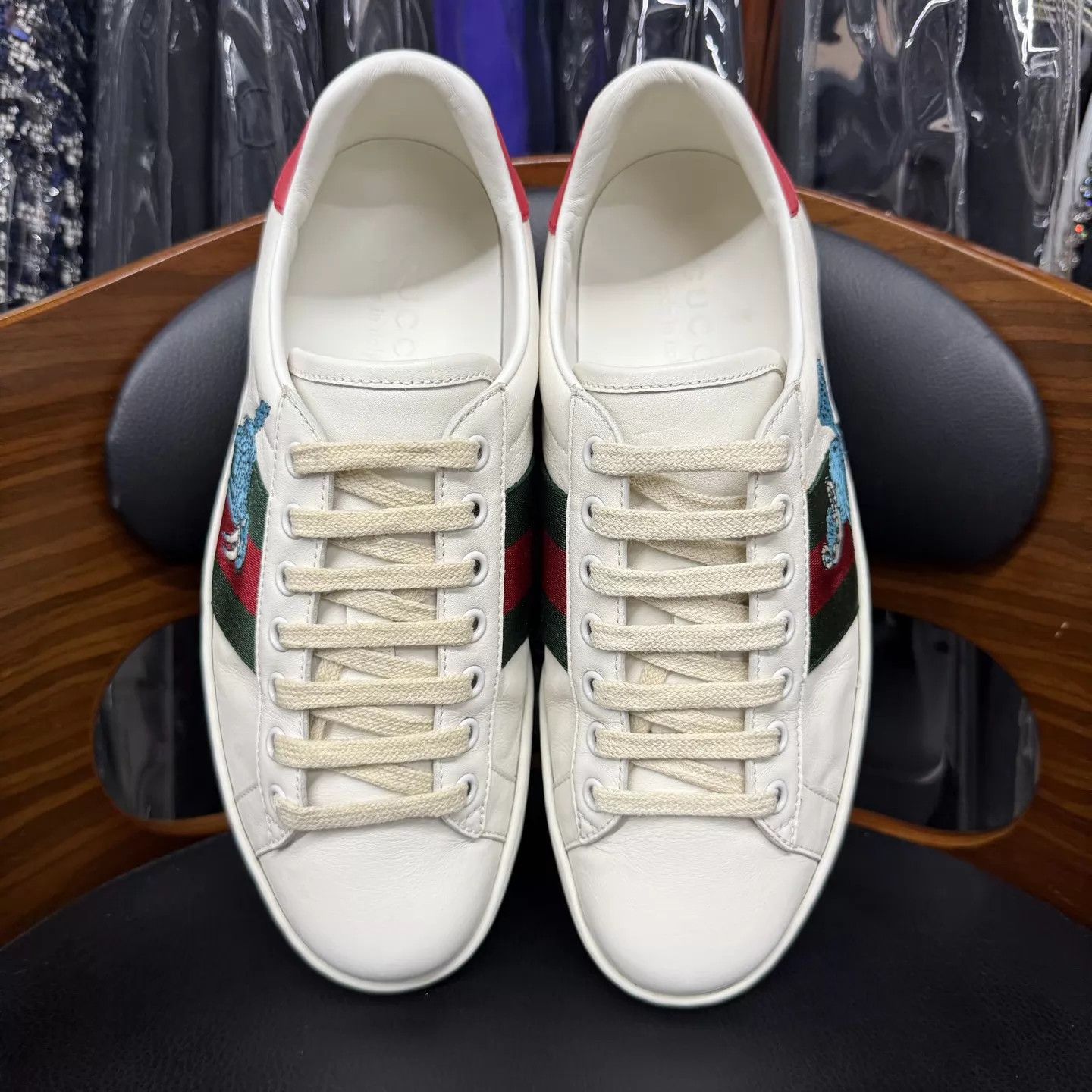 Gucci Gucci ACE Freya Hartas Embroidered White Sneaker Uk 5/39 Size US 6 / EU 39 - 5 Thumbnail
