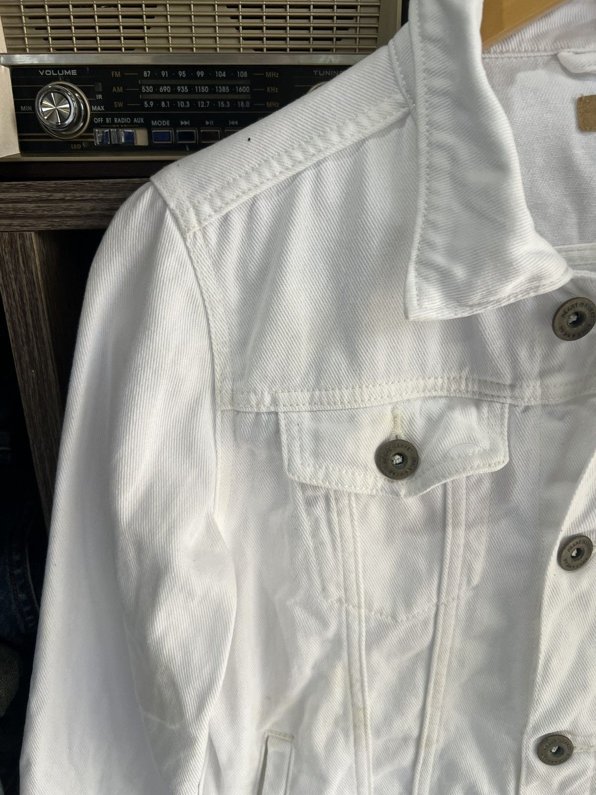 Japanese Brand 🔥White Heart Market Denim Jacket Size S / US 4 / IT 40 - 5 Thumbnail