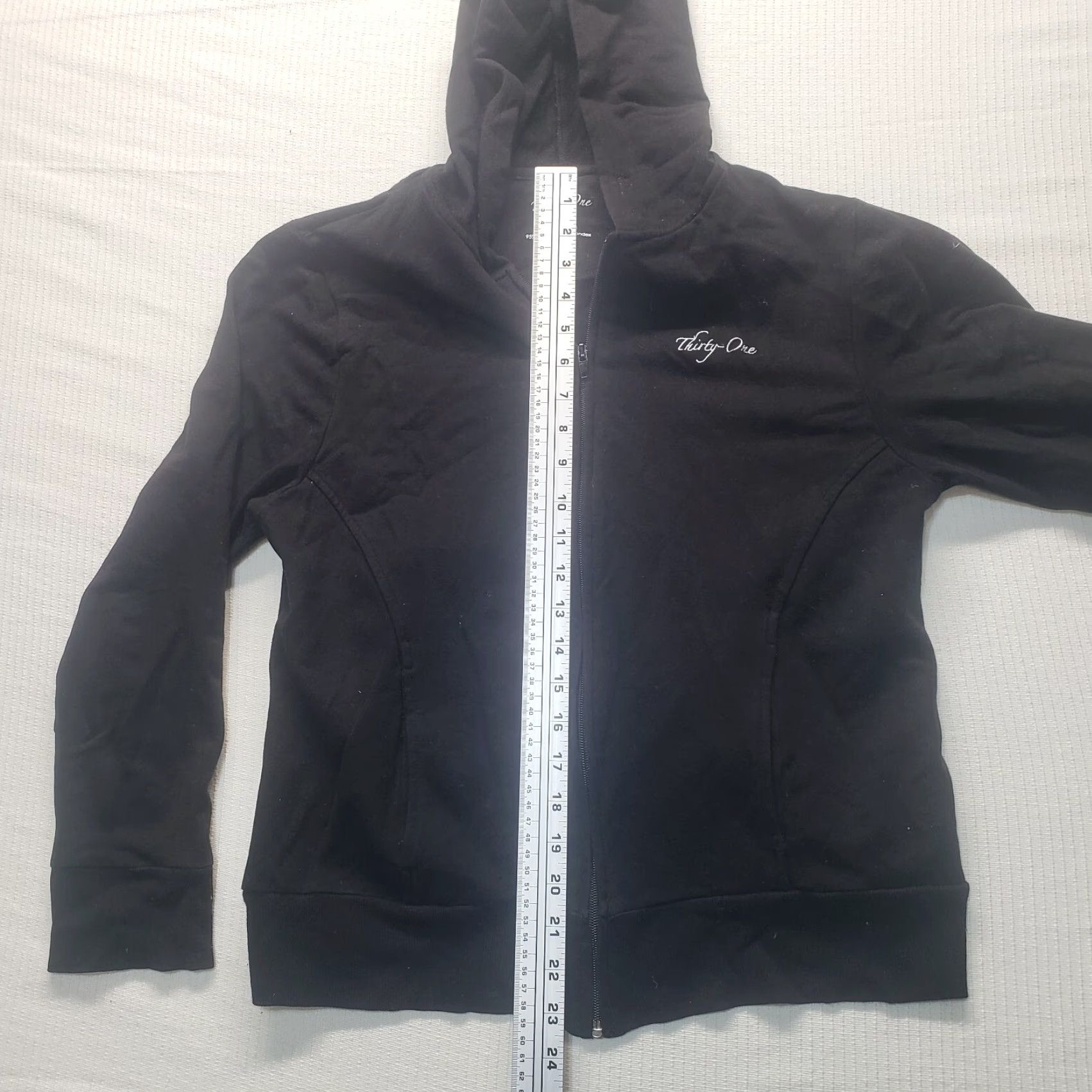 Vintage Thirty-One Black Full Zip Hoodie Women's Classic Fit Large Size L / US 10 / IT 46 - 3 Thumbnail