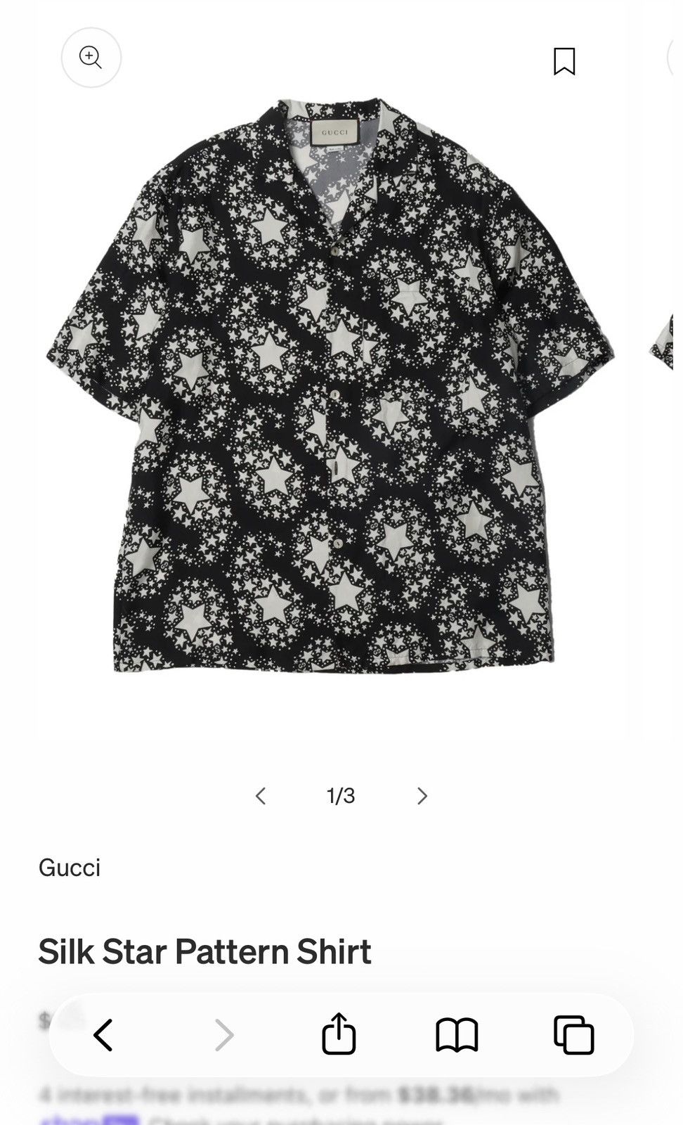 Gucci Gucci Silk S/S Button Up Size US L / EU 52-54 / 3 - 1 Thumbnail