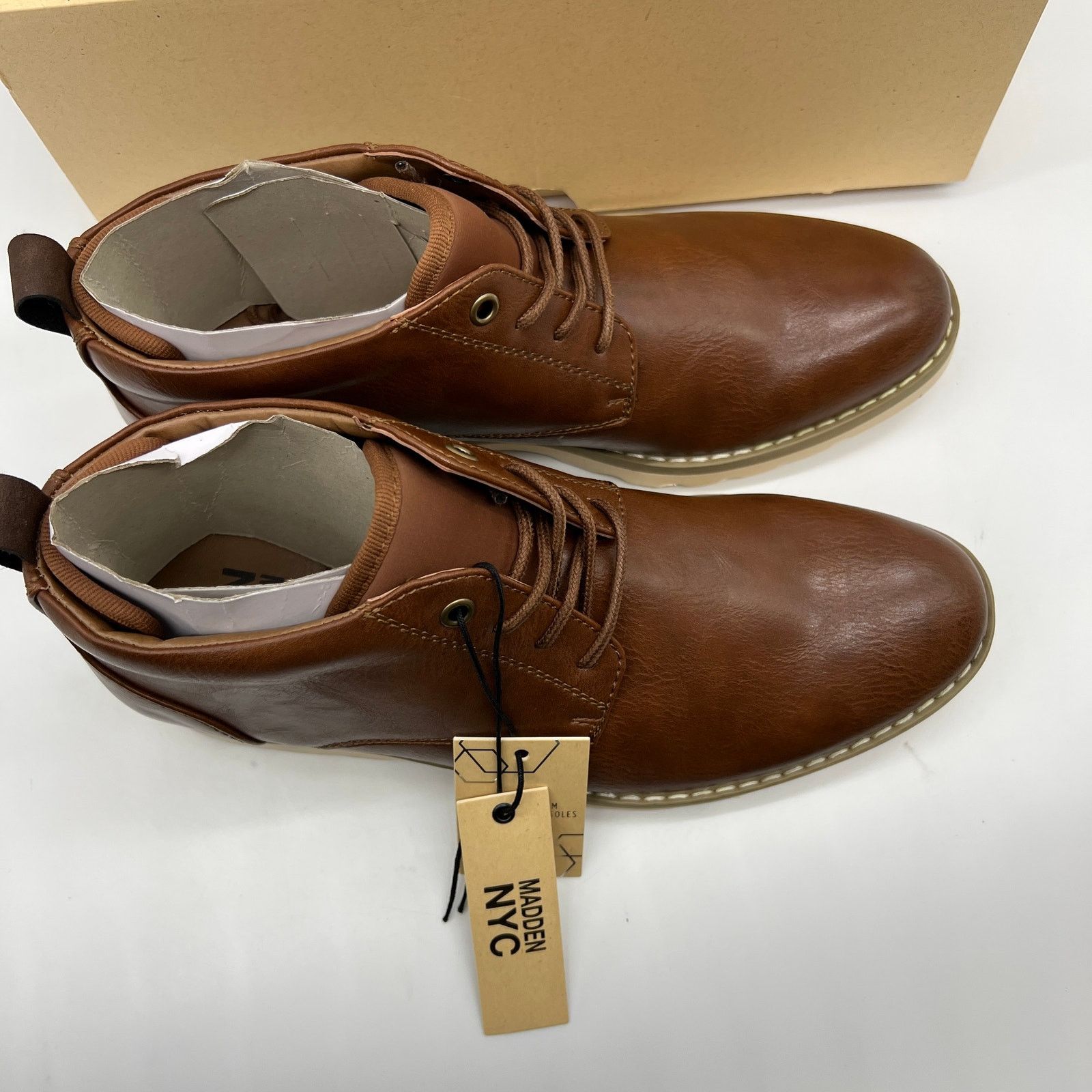 Other Madden NYC Men’s Hoffman Chukka Boots Cognac Brown Size US 7 / EU 40 - 5 Thumbnail