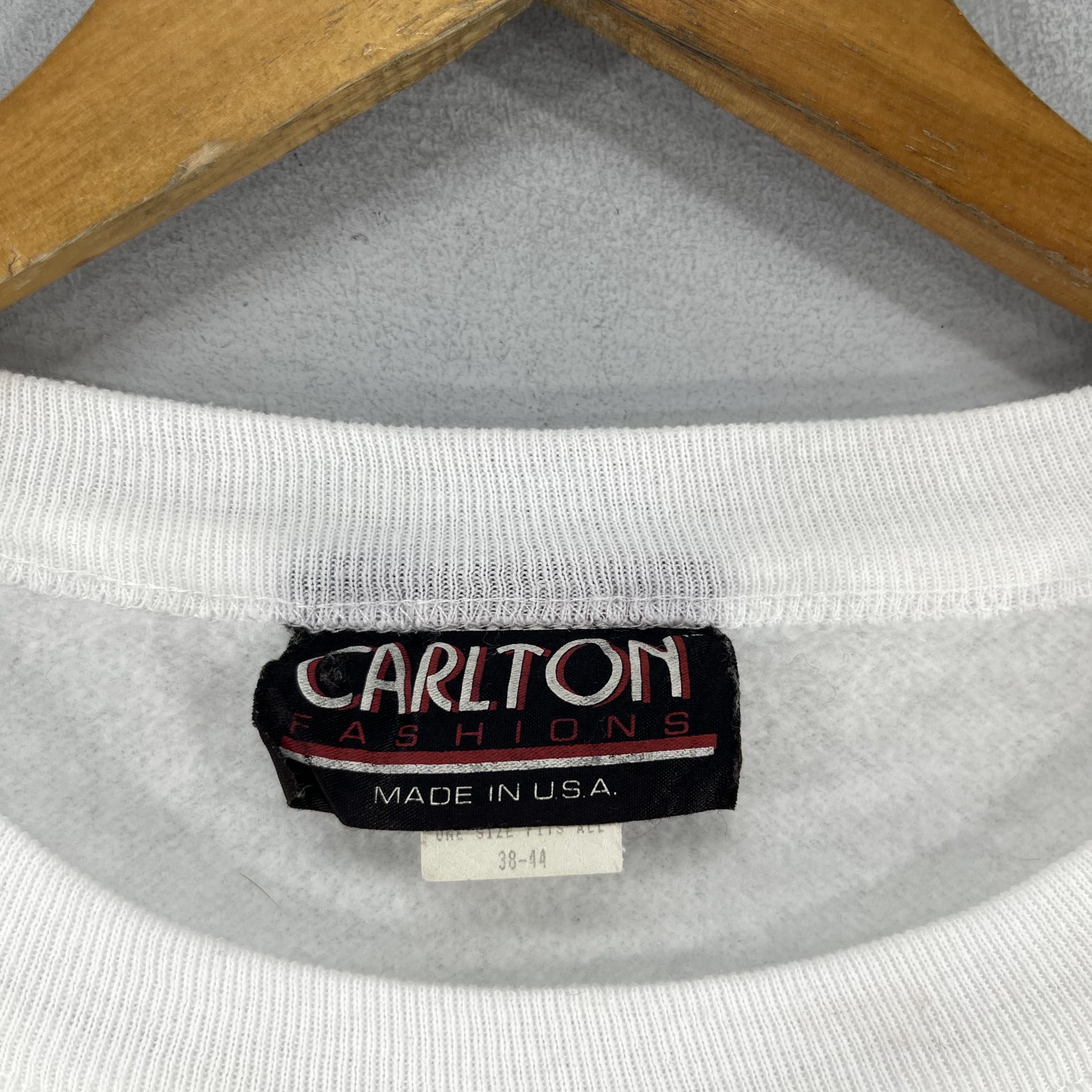Vintage Vintage 1990s Plain White Sweatshirt Crewneck Oversized Size US XXL / EU 58 / 5 - 6 Thumbnail