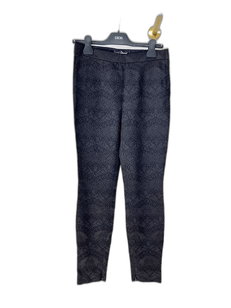 Dolce & Gabbana DG Dolce & Gabbana Dark Patterned Pants Size 38" / US 16 / IT 52 - 1 Thumbnail