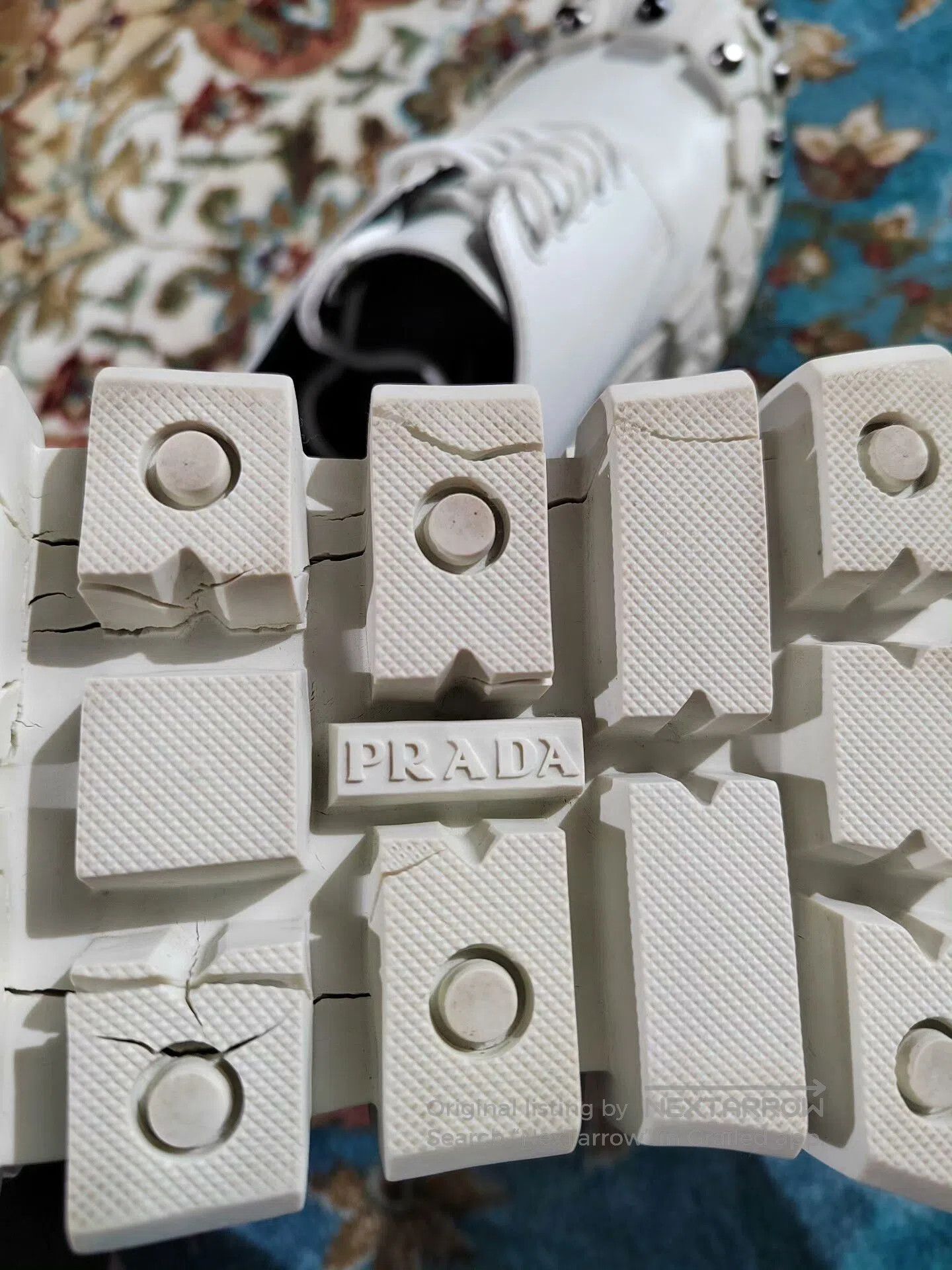 Prada Prada Studded Chunky Derby Shoes. Size US 7 / EU 40 - 8 Thumbnail
