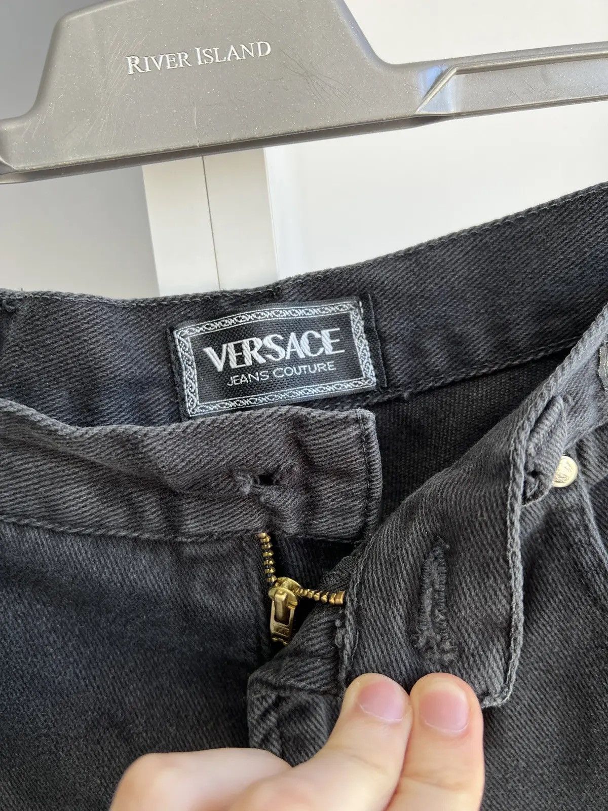 Versace × Versace Jeans Couture × Vintage Vintage Versace Jeans Couture black pants Size US 36 / EU 52 - 8 Thumbnail