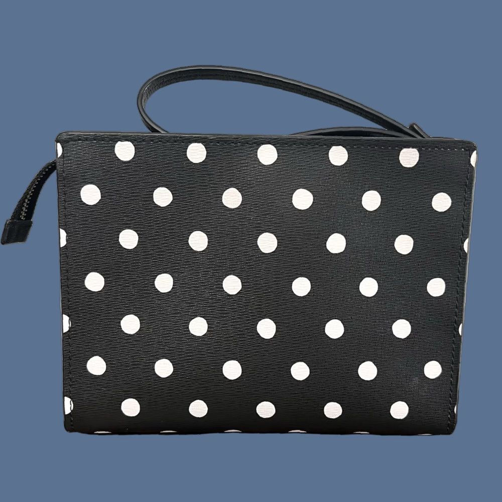 Vintage **Kate Spade New York Spencer Polka Dot Black Wristlet** User: Kate Spade New York Spencer Polka Dot Black & White Wristlet Size ONE SIZE - 1 Thumbnail