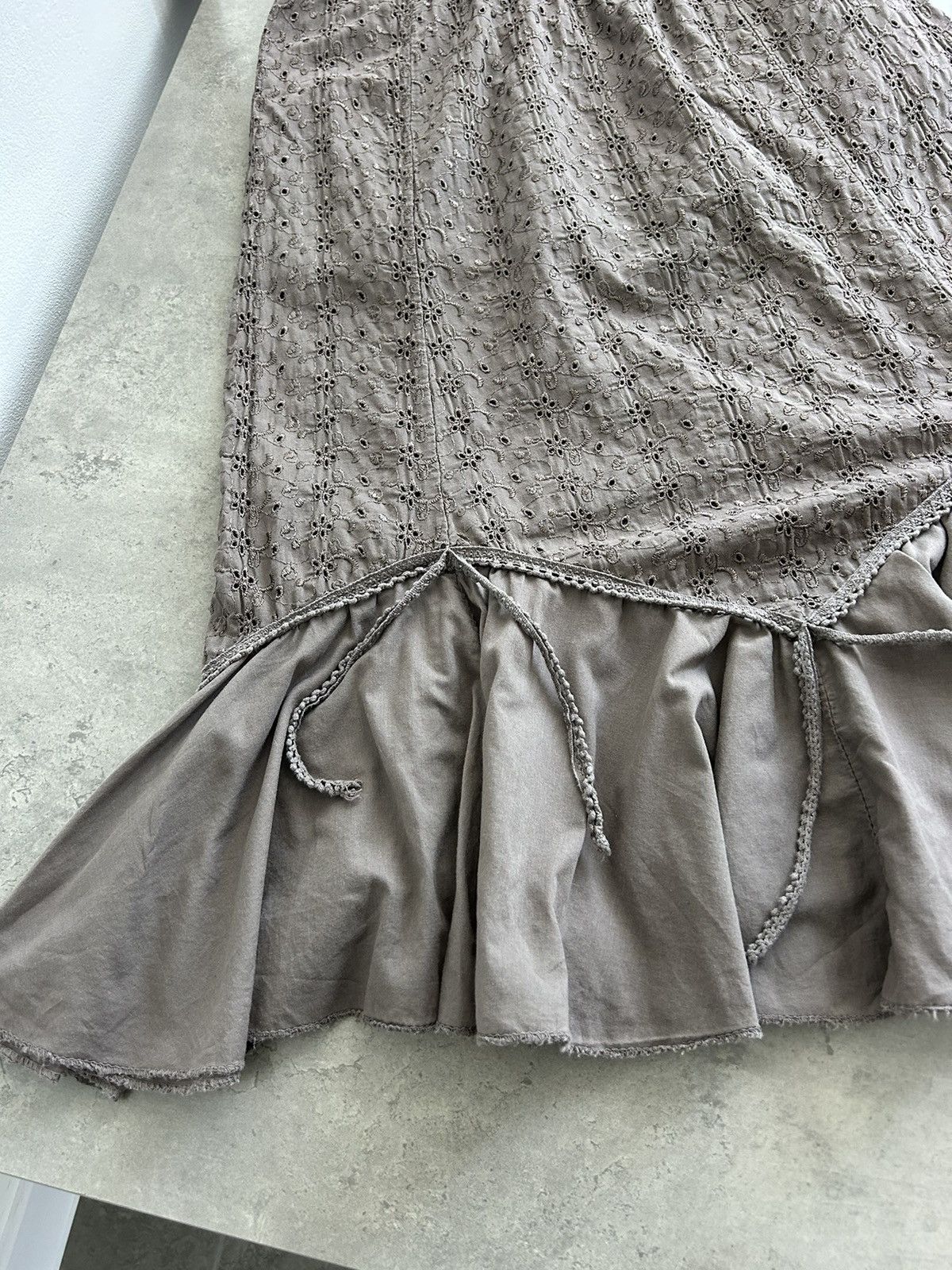 Vintage Vintage Italian Ruffle Midi Skirt Y2K Archival Size 36" / US 14 / IT 50 - 6 Thumbnail
