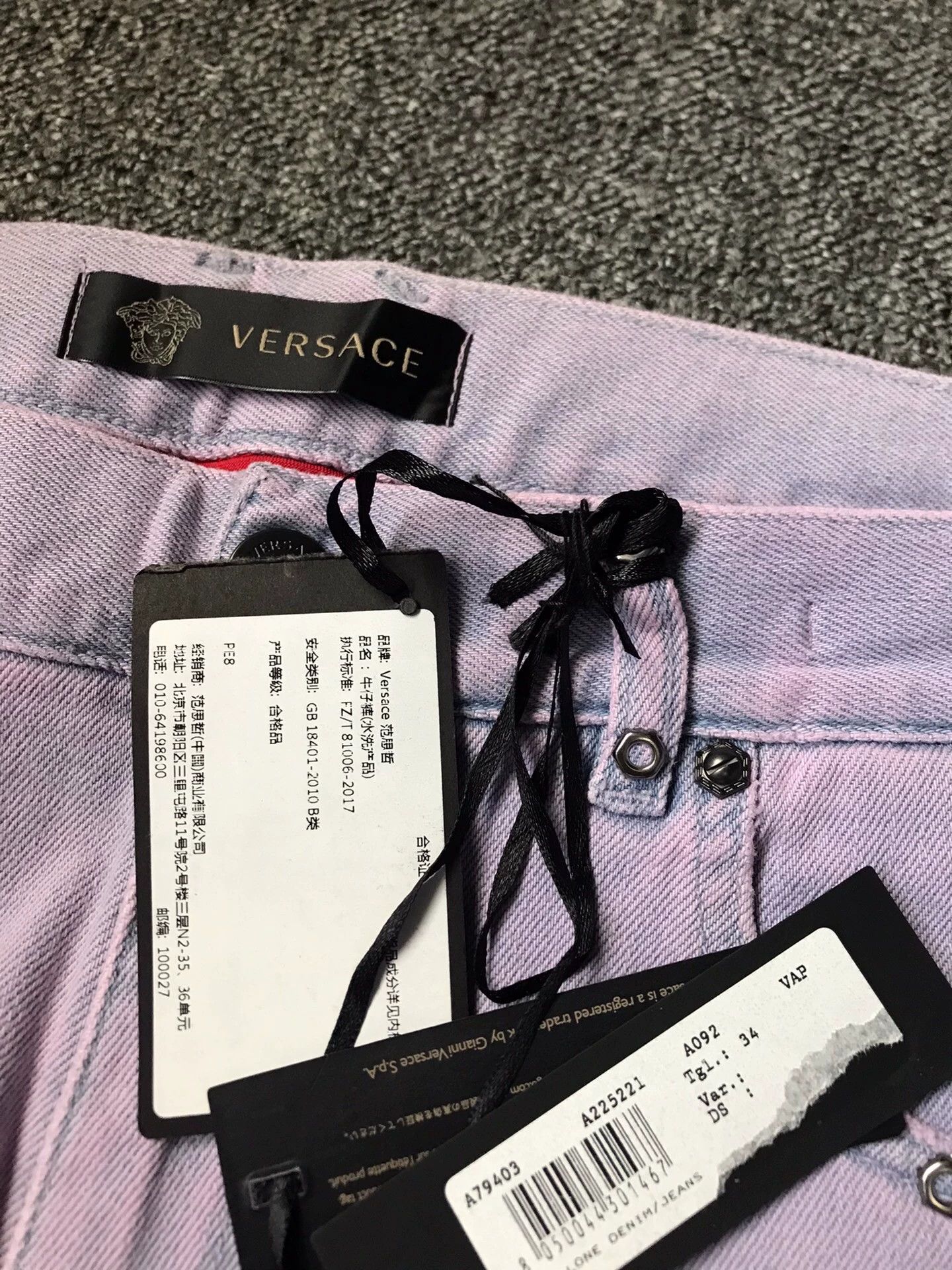 Versace Versace Jeans Unique Wash Distressed Ankle Cuffs 34 Size US 34 / EU 50 - 3 Thumbnail