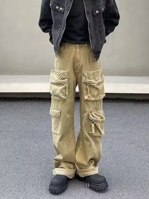 Jean Cargo Beige Jeans Size US 30 / EU 46 - 4 Thumbnail