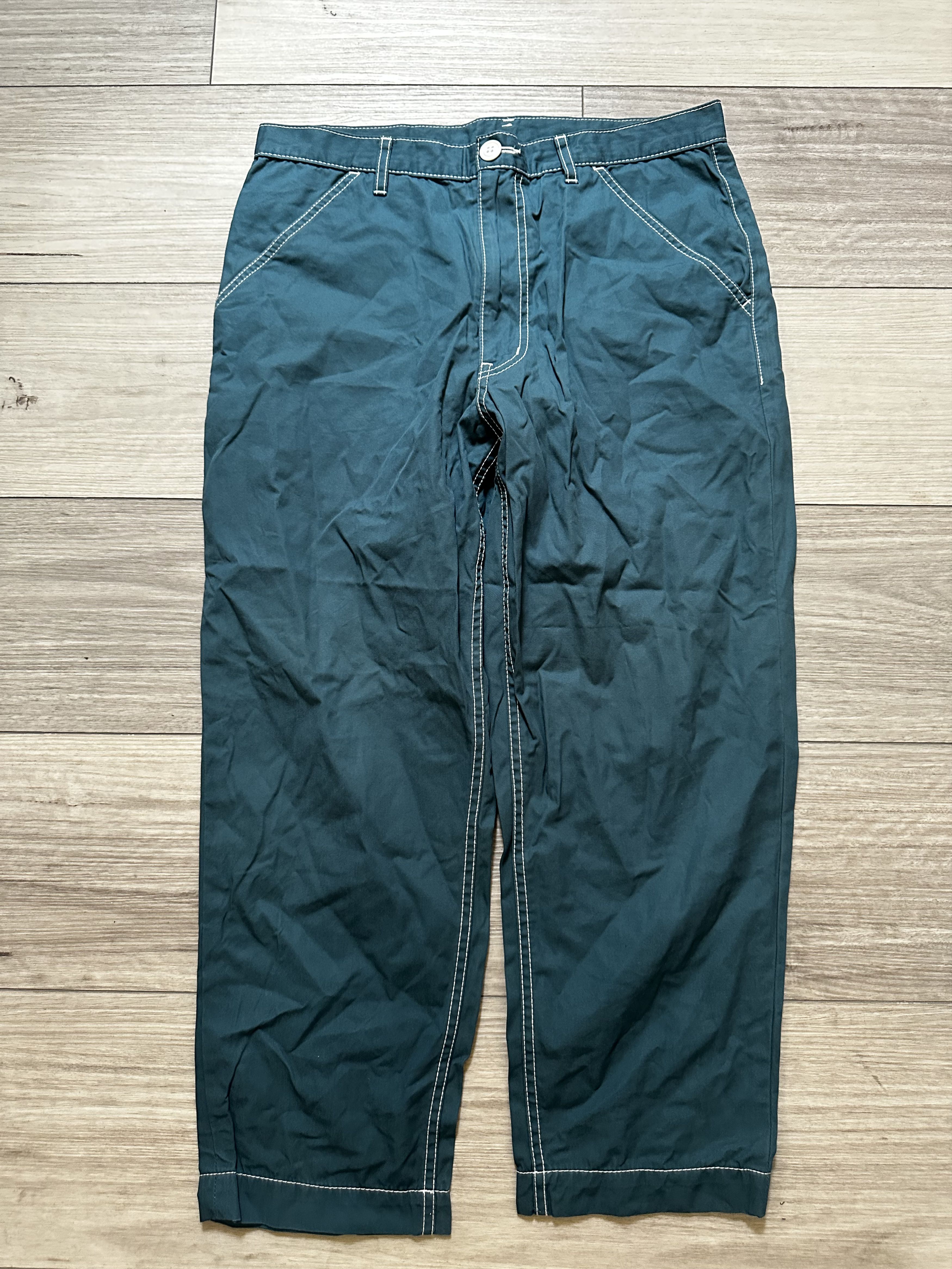 Comme des Garcons COMME des GARÇONS AD 2011 Contrast Stitch Pants Size US 30 / EU 46 - 2 Thumbnail