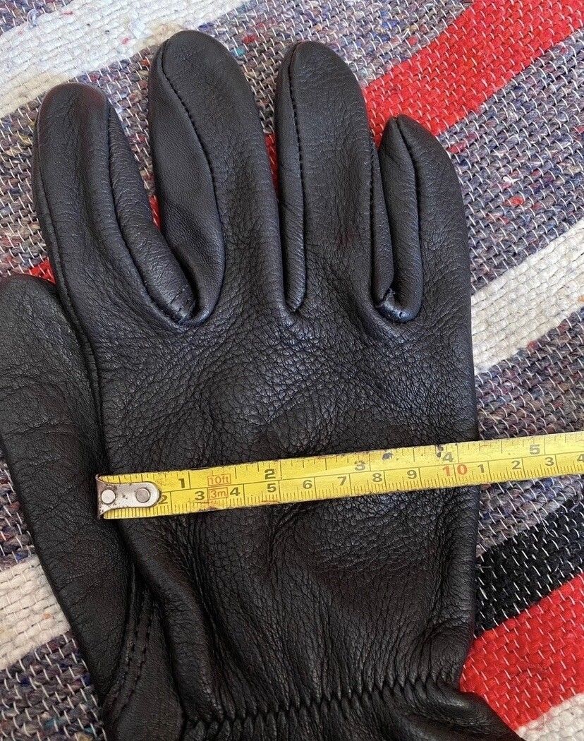 Vintage Vintage 90’s Carhartt Genuine Deerskin Leather Black Gloves Size ONE SIZE - 5 Thumbnail