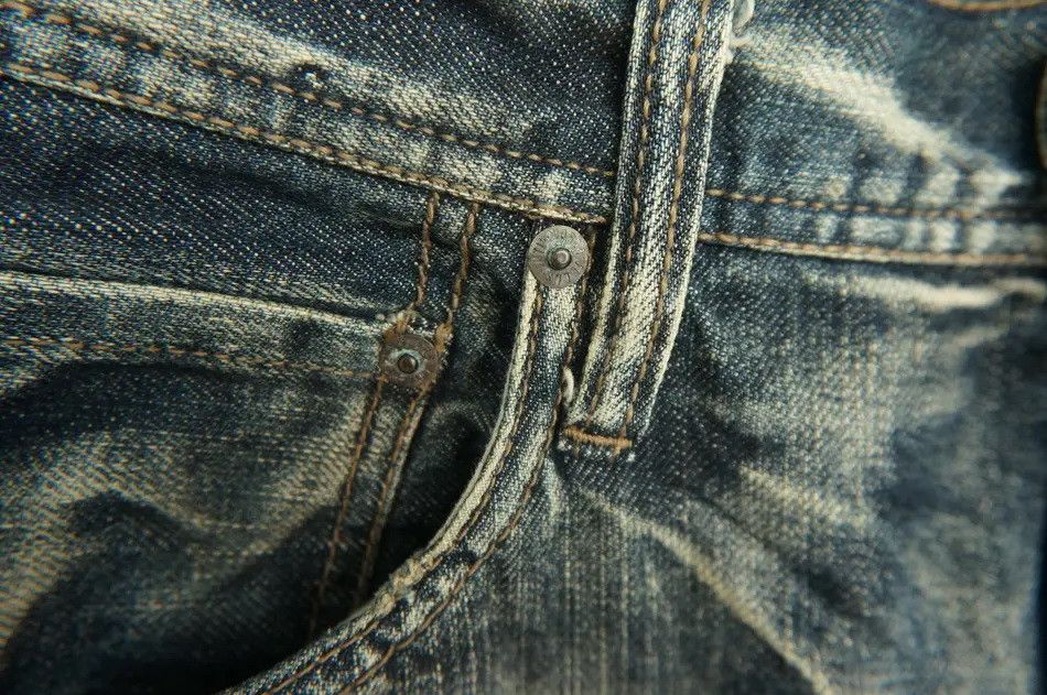 Japanese Brand Rare Vintage EDGE RUPERT Patchwork Lowrise Jeans Size US 31 - 10 Thumbnail