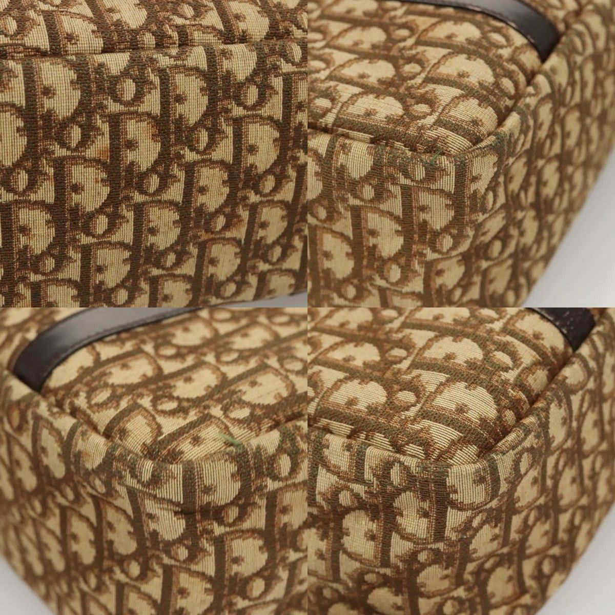 Dior DIOR Trotter Canvas Hand Bag Brown Gold Size ONE SIZE - 10 Thumbnail