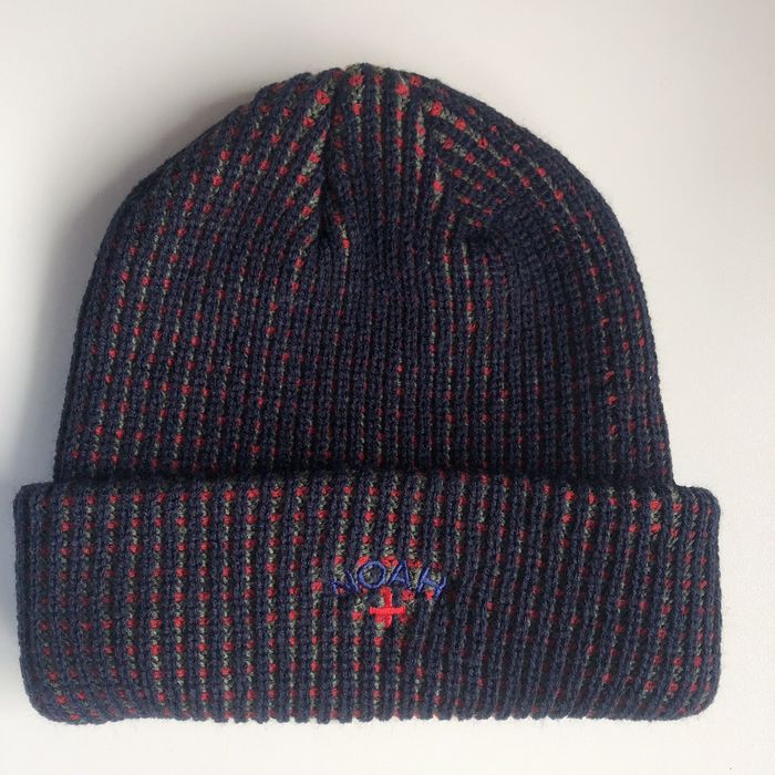 Noah NOAH Tri-Color 2023 Beanie NAVY | Grailed