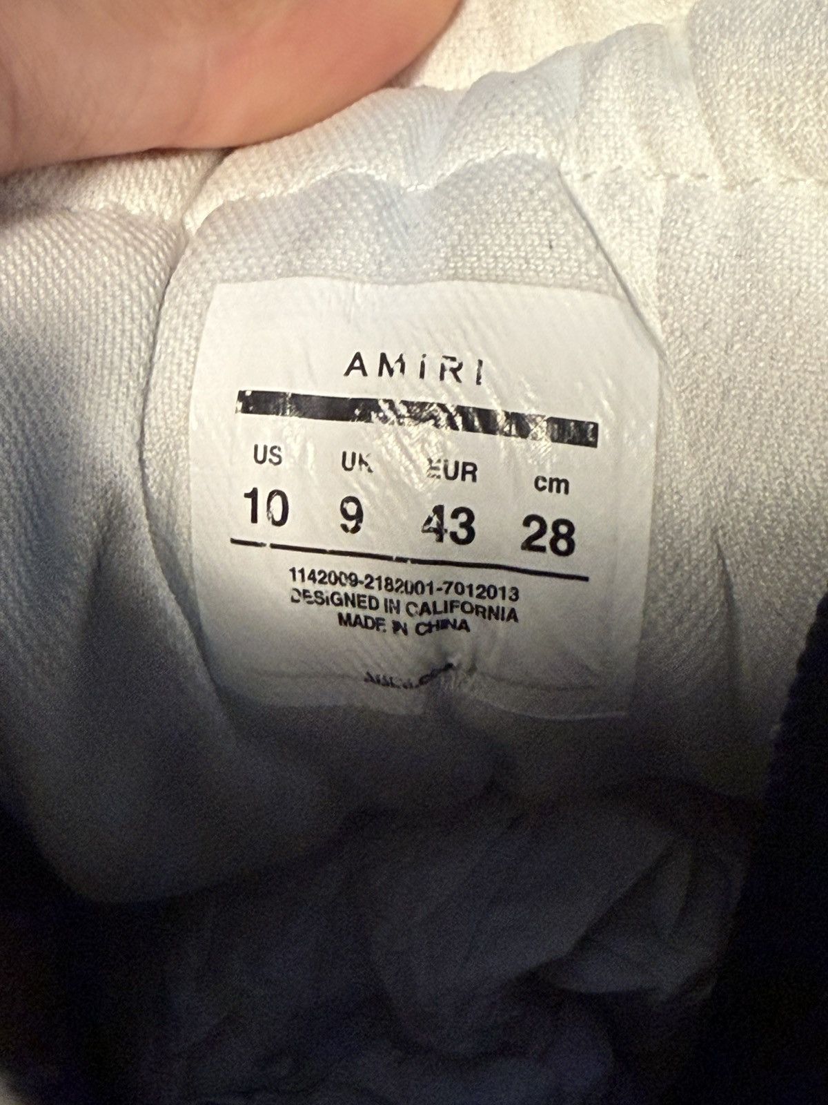 Amiri Amiri skeledunk hi tops Size US 10 / EU 43 - 7 Thumbnail