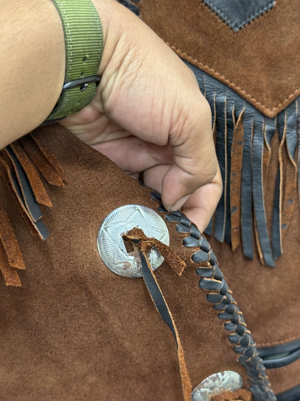 Cowboy Equipment 🔥🔥🔥ARCHIVE VINTAGE LEATHER VEST Size US M / EU 48-50 / 2 - 9 Thumbnail