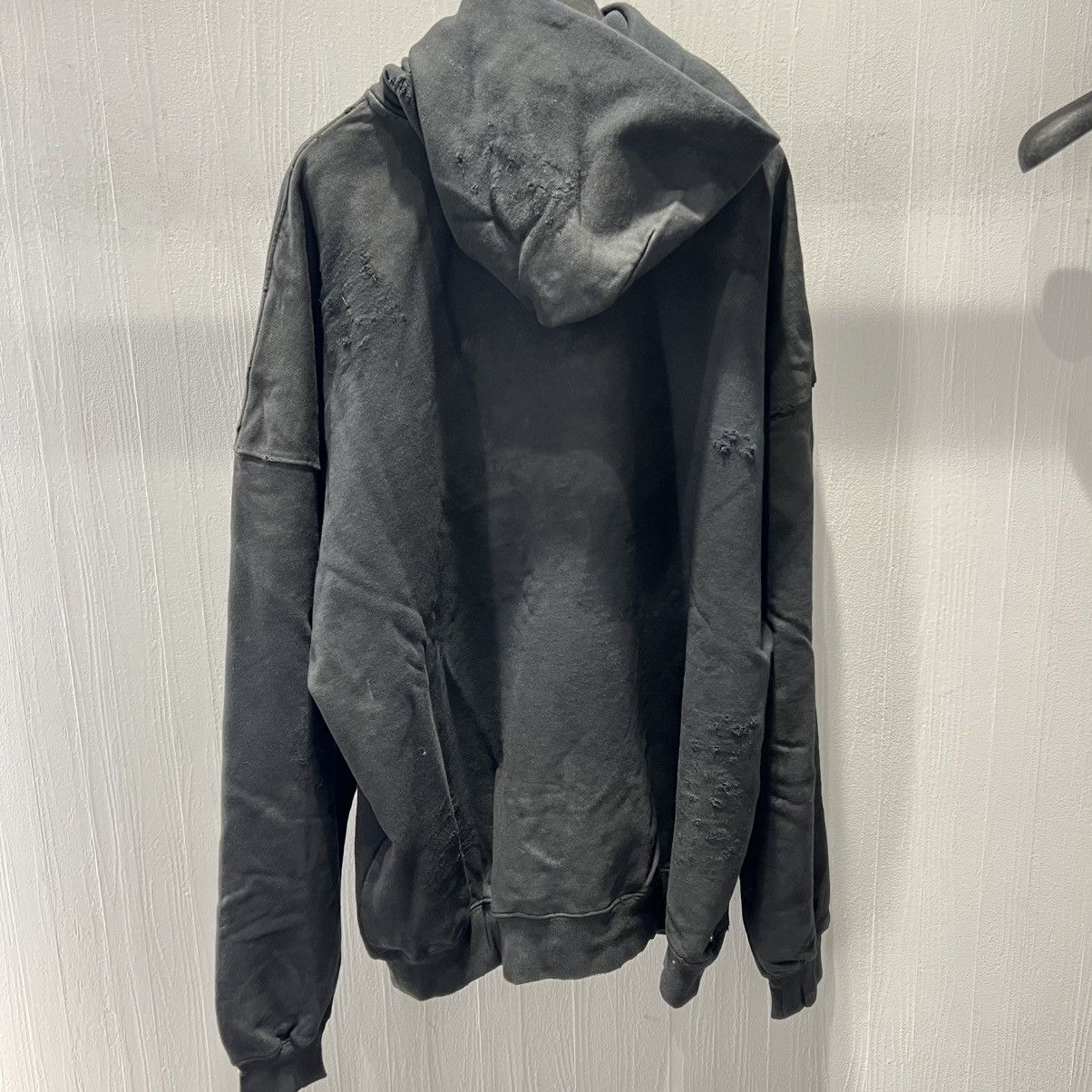 Balenciaga Balenciaga Oversized Distressed Hoodie Size US L / EU 52-54 / 3 - 3 Thumbnail