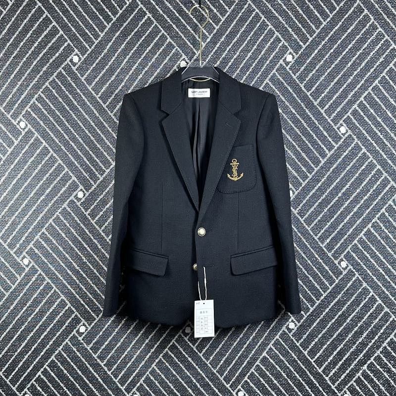 Saint Laurent Paris Saint Laurent Anchor Embroidery Blazer F34 Size XS / US 0-2 / IT 36-38 - 1 Thumbnail