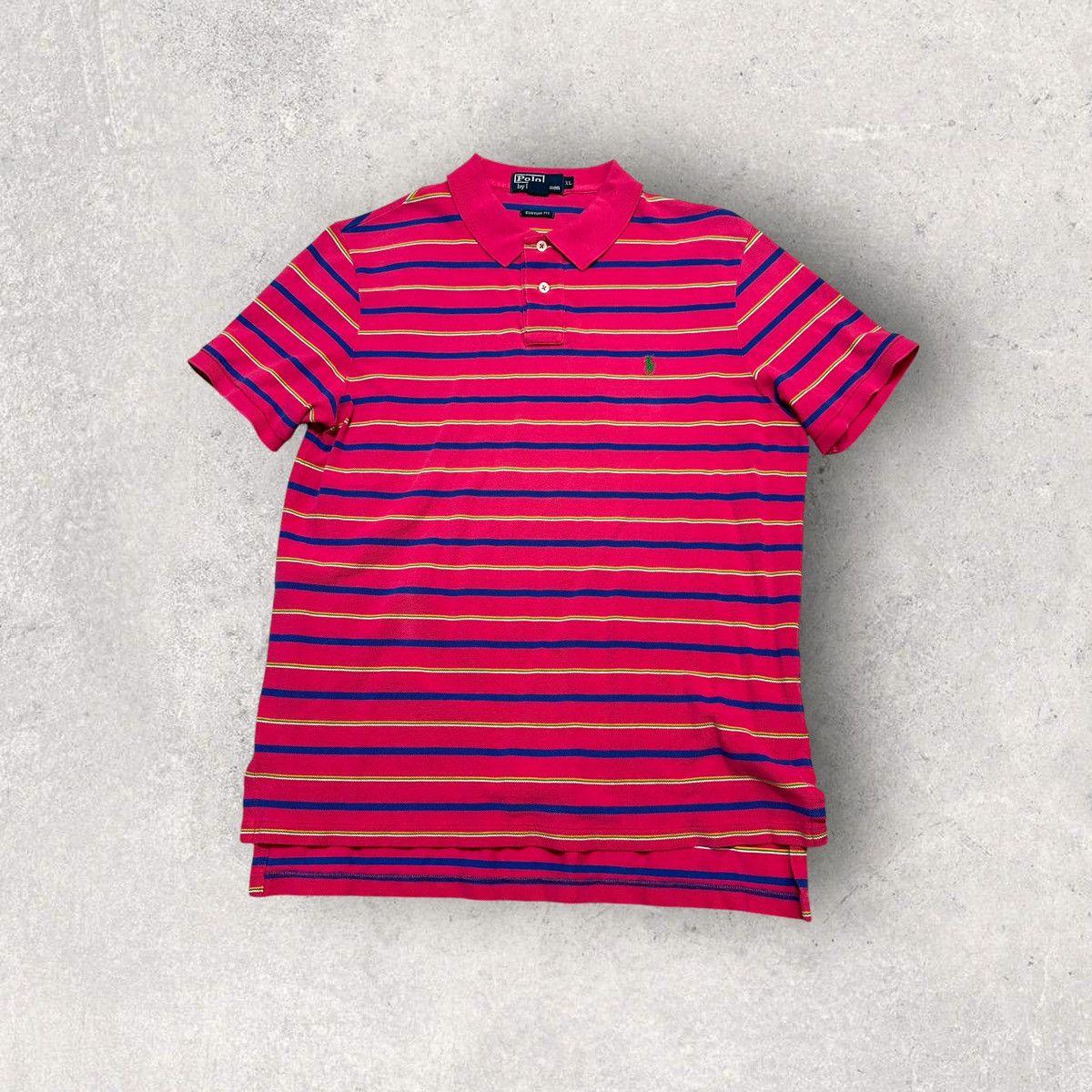 Polo Ralph Lauren × Vintage Vintage Polo striped shirt Size US XL / EU 56 / 4 - 1 Thumbnail