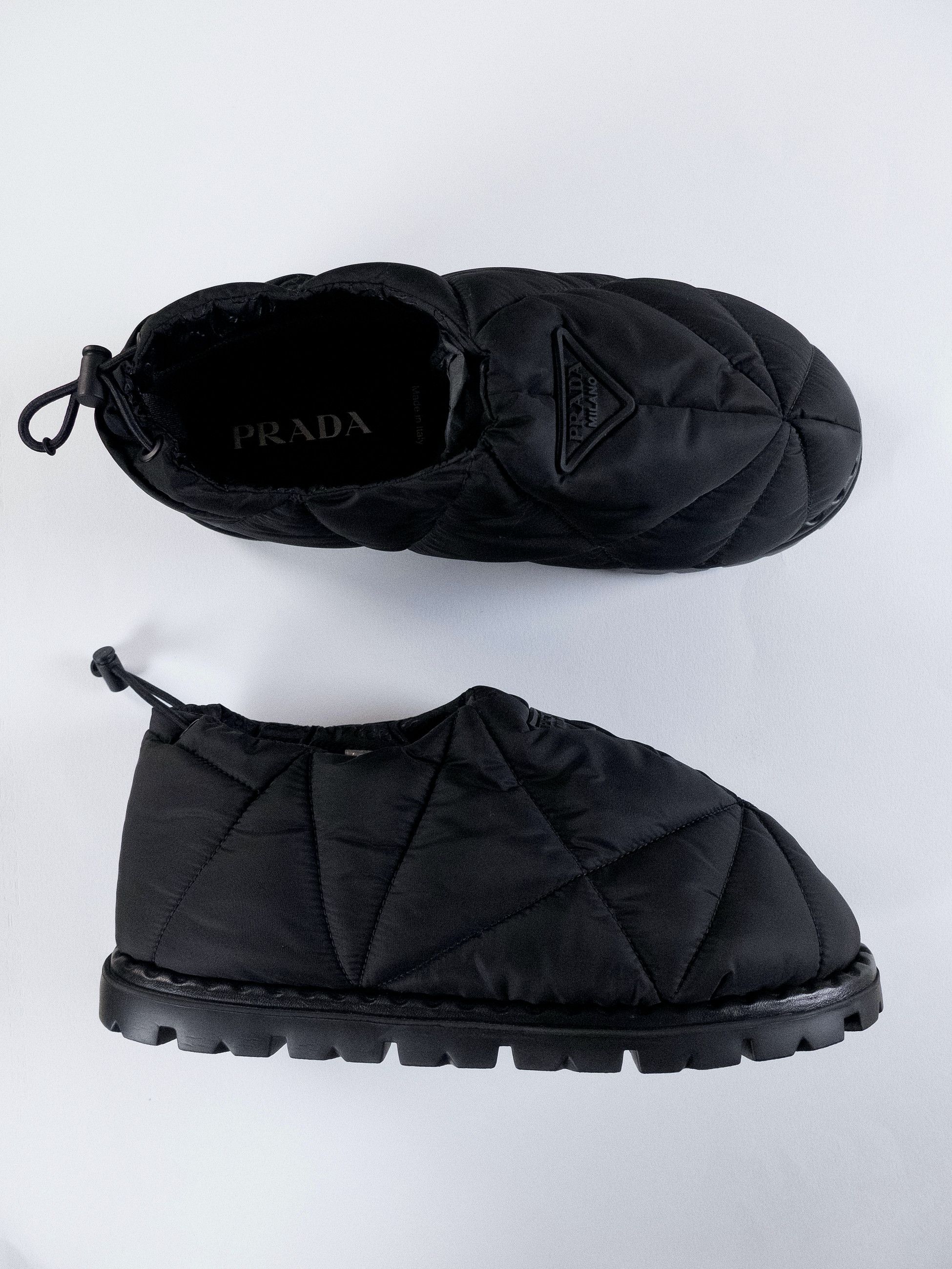 Prada PRADA by Raf Simmons Re-Nylon black padded slip on shoes 42 Size US 9 / EU 42 - 2 Thumbnail