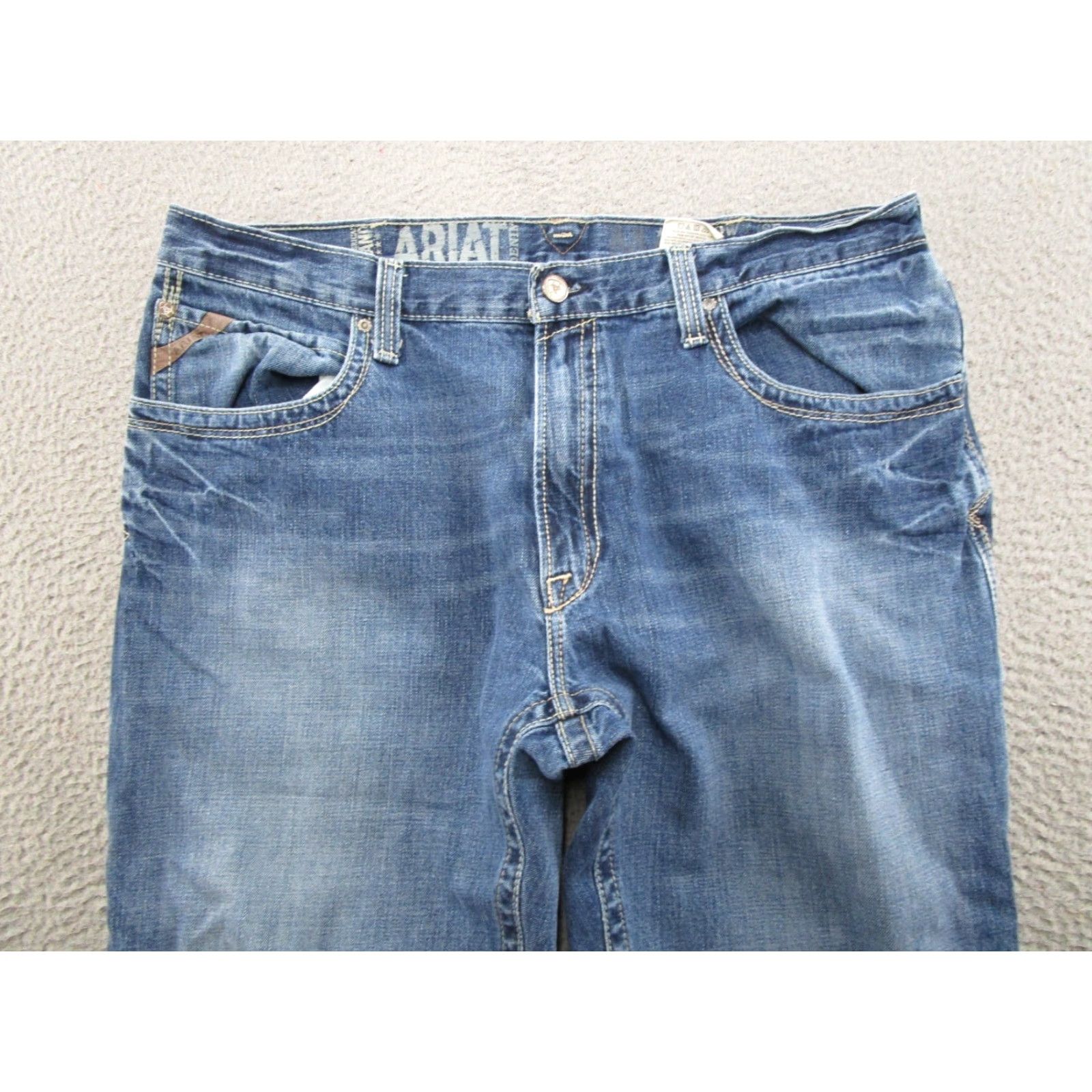 Ariat Ariat Jeans Mens Size 40x32 Blue M4 Low Rise Boot Bootcut Western Workwear Jeans Size US 40 / EU 56 - 3 Thumbnail