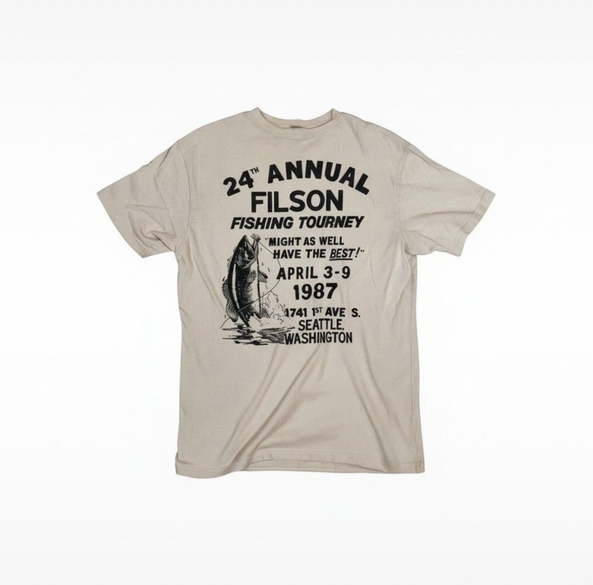 Filson Filson "24th Annual Fishing Tourney" T-Shirt Beige Tan L Size US L / EU 52-54 / 3 - 2 Thumbnail