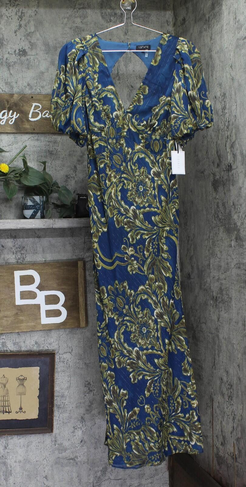 Other Nwt 1. State Open-back Midi Dress Ds93507133t Teal Blue M Size M / US 6-8 / IT 42-44 - 1 Thumbnail