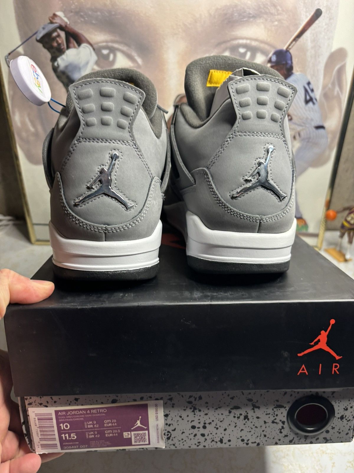 Jordan Brand Jordan Retro 4 ‘cool grey’ Size US 10 / EU 43 - 7 Thumbnail