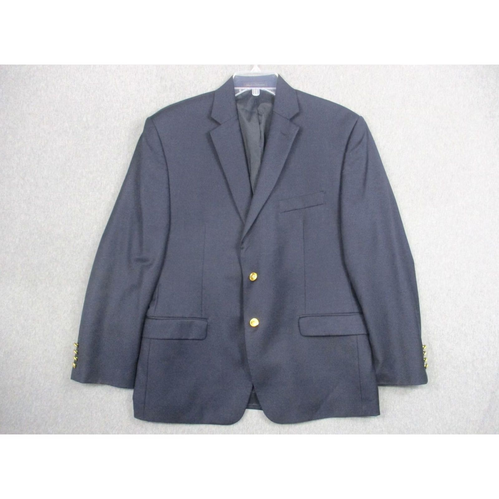 Ralph Lauren Lauren Ralph Lauren Blazer Mens 40R Navy Blue Gold Button Sport Coat Jacket Size 40R - 2 Thumbnail