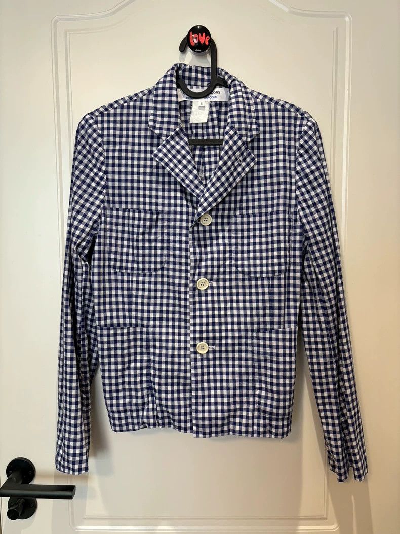 Comme Des Garcons Plaid Blazer Jacket