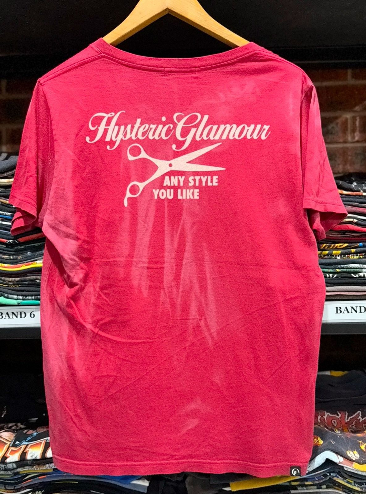 Hysteric Glamour Vintage Hysteric Glamour Beuty Salon Sun Faded V Net Tee Size US L / EU 52-54 / 3 - 2 Thumbnail