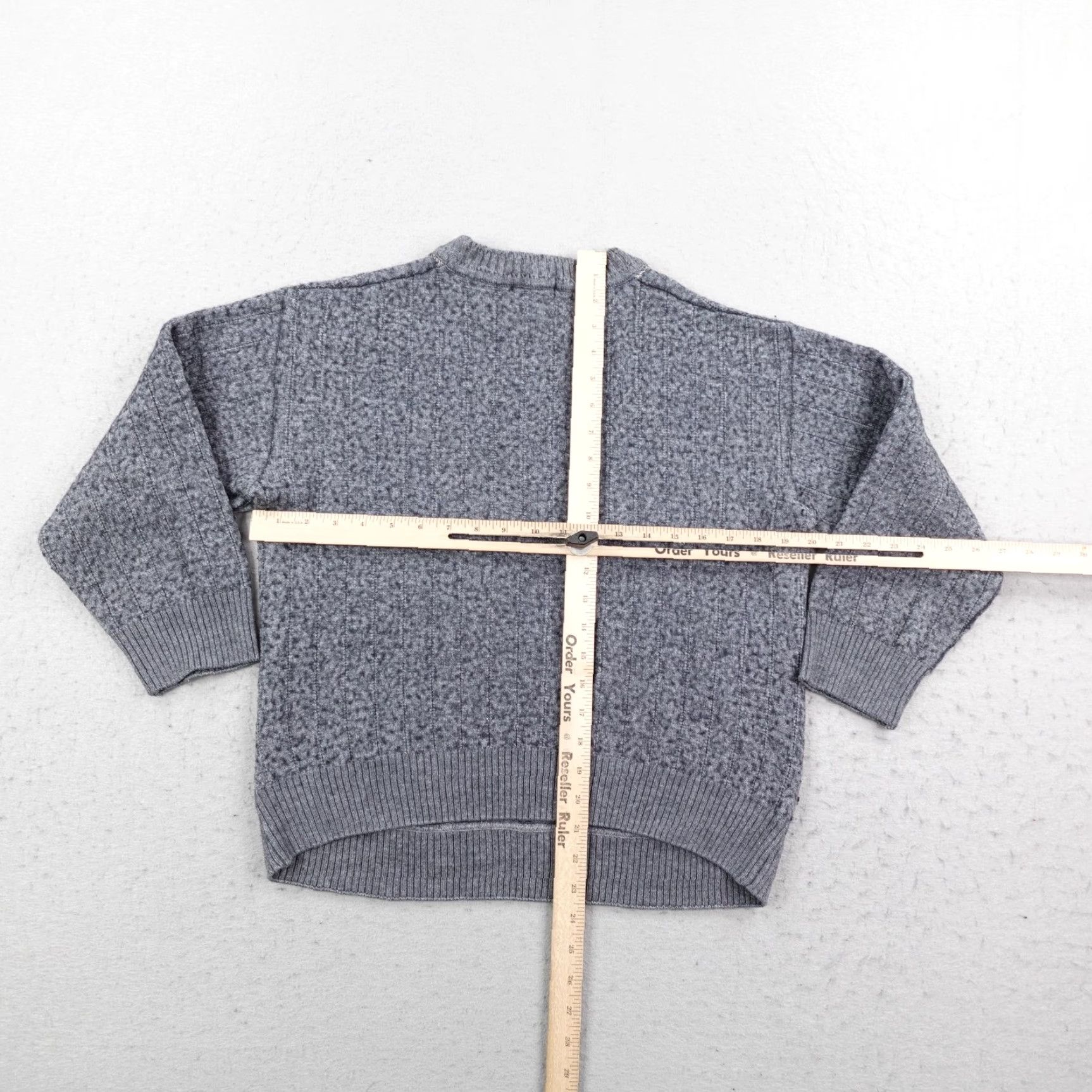 Vintage VINTAGE Parienti L'Uomo Sweater Womens Medium Gray Merino Wool Pullover Italy Size M / US 6-8 / IT 42-44 - 4 Thumbnail